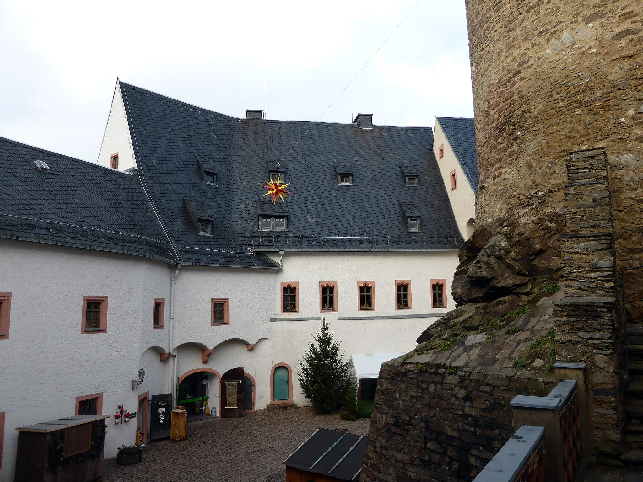 Photo showing: Burg Scharfenstein, Erzgebirgskreis - Sachsen.