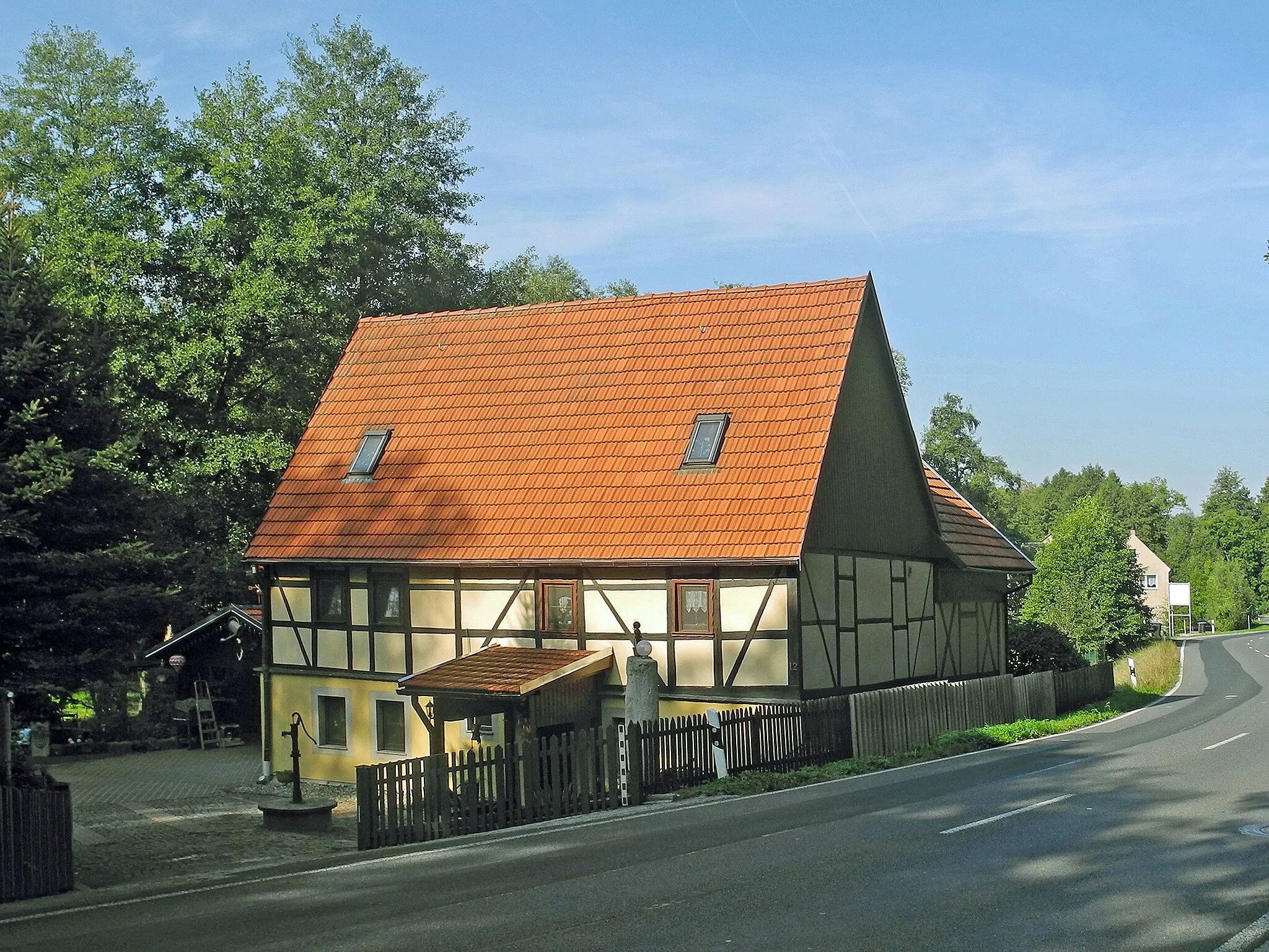 Photo showing: Wohnhaus in Herzogswalde (OT von Wilsdruff), Hauptstraße 12