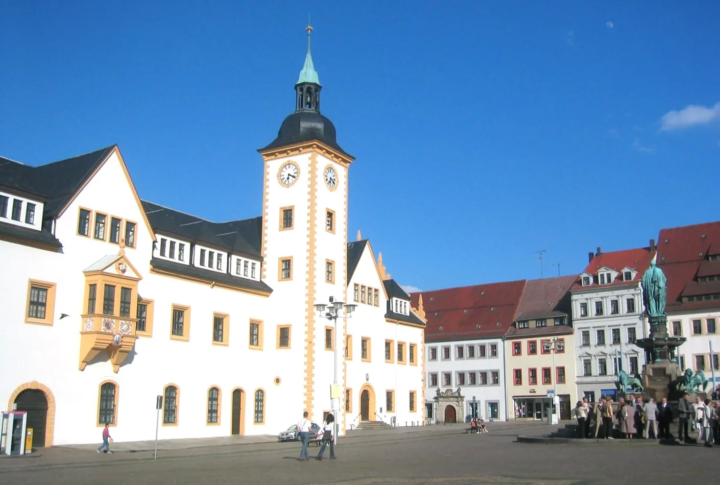 Photo showing: Freiberg, Sachsen, Germany: Town Hall, Obermarkt square