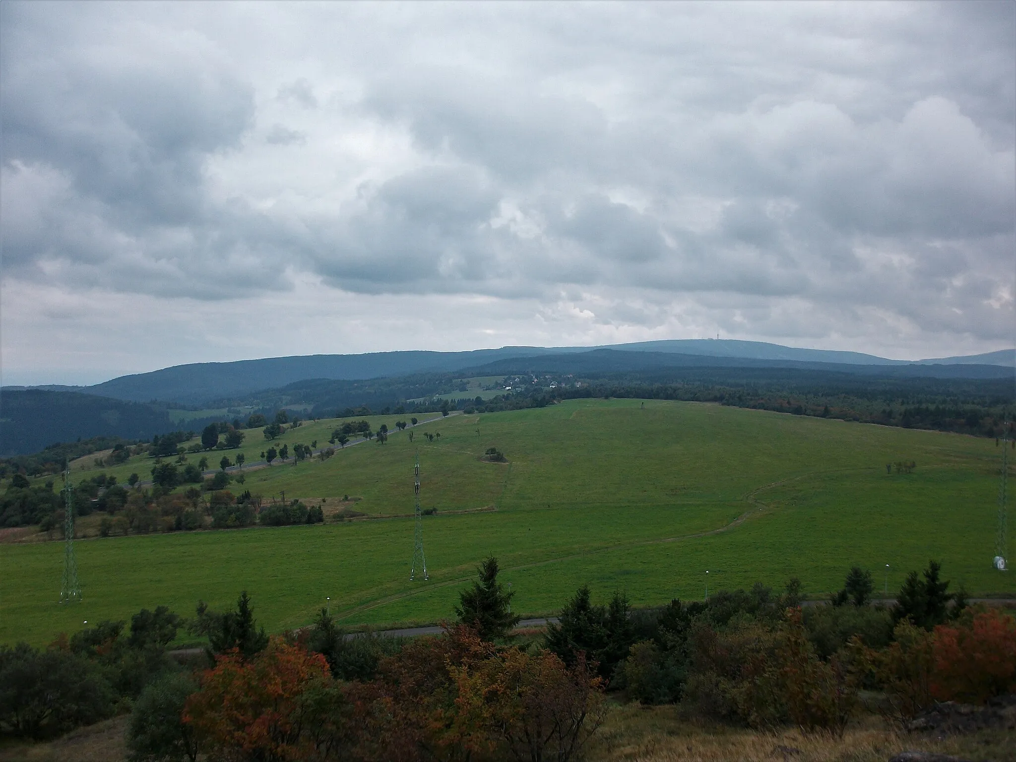 Photo showing: Mědník, View to Horní Halže