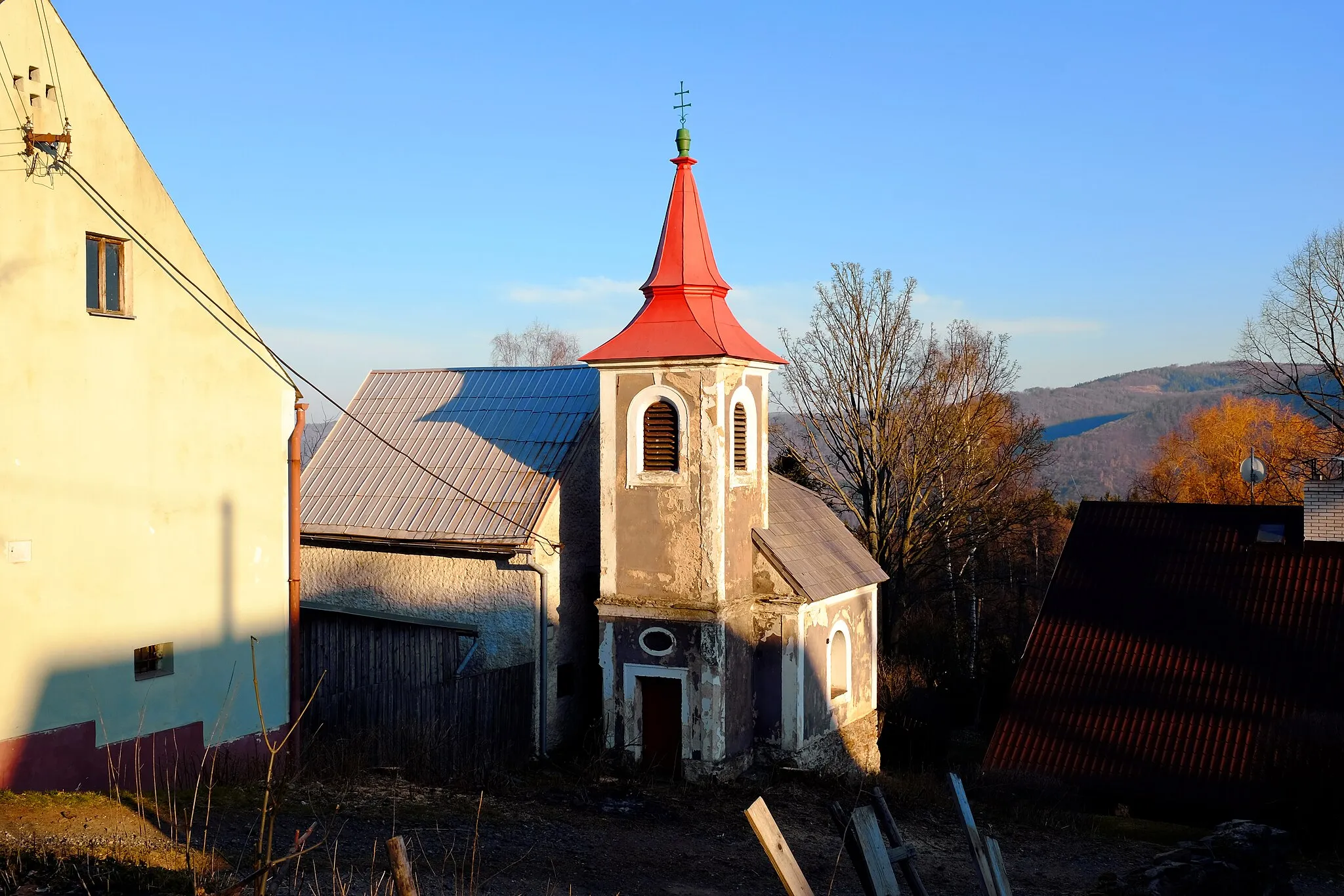 Photo showing: Malý Hrzín, část obce Stráž na Ohří, kaple, Krušné hory, okres Karlovy Vary