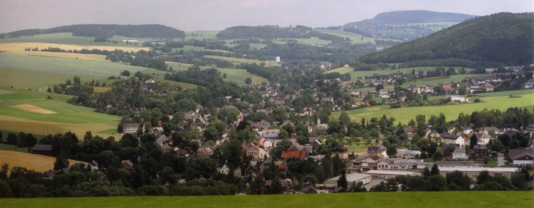 Photo showing: Mittweidatal aus Richtung Gruenstaedtel