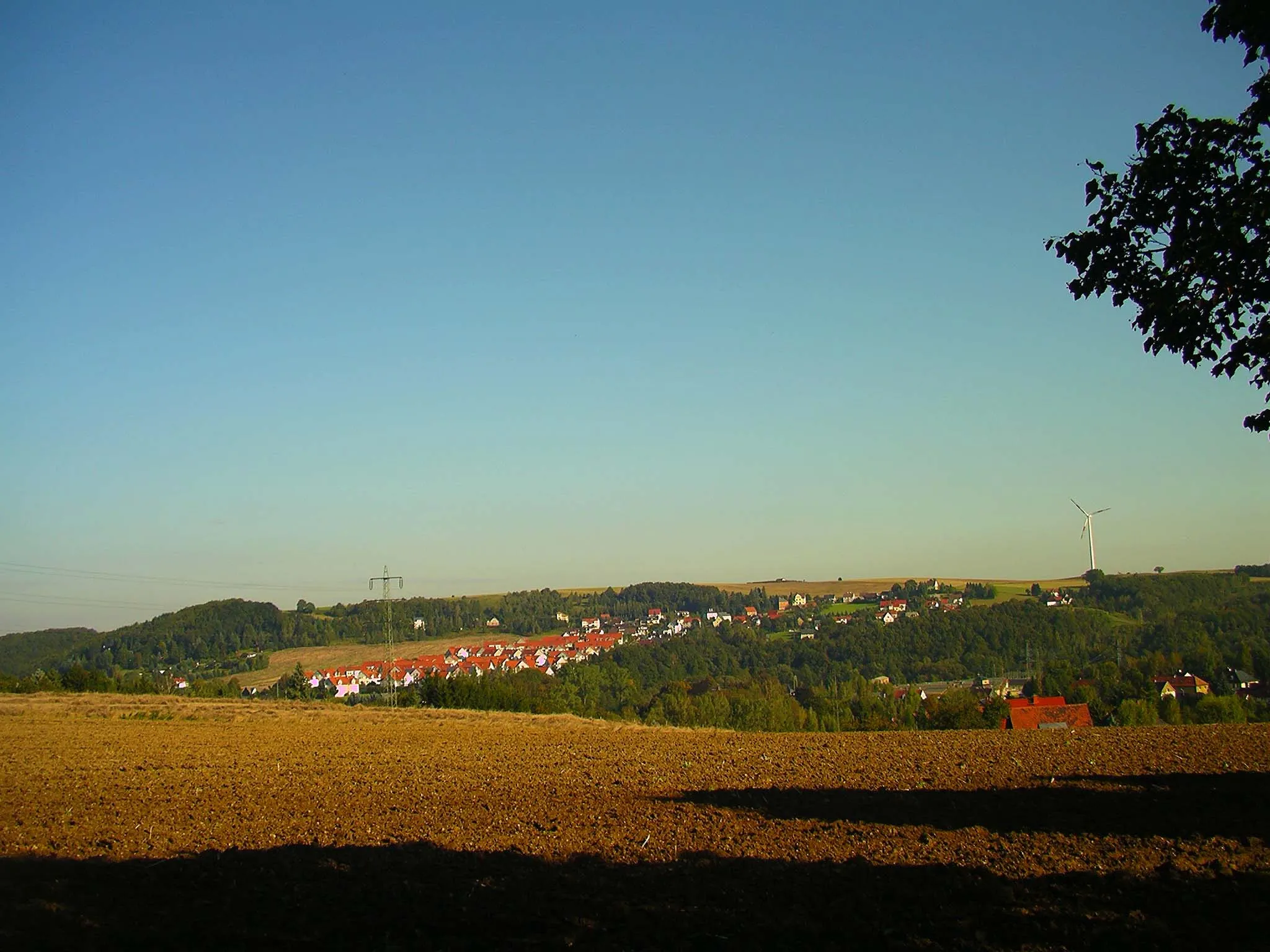 Photo showing: Silberstraße/Stadt Wilkau-Haßlau