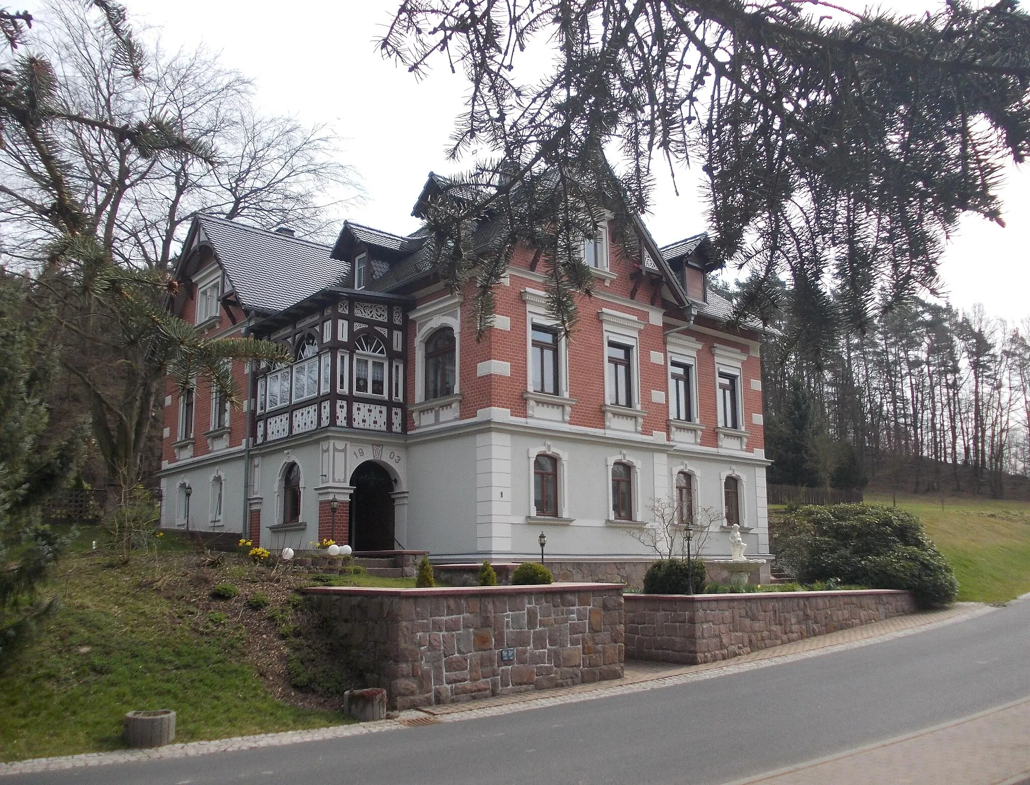 Photo showing: House in Berbersdorf (Striegistal, Mittelsachsen district, Saxony)