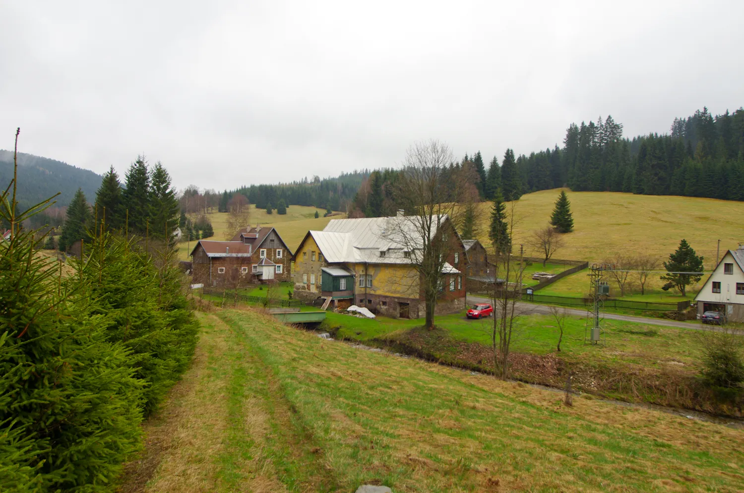 Photo showing: osada Zlatý Kopec, Krušné hory, okres Karlovy Vary