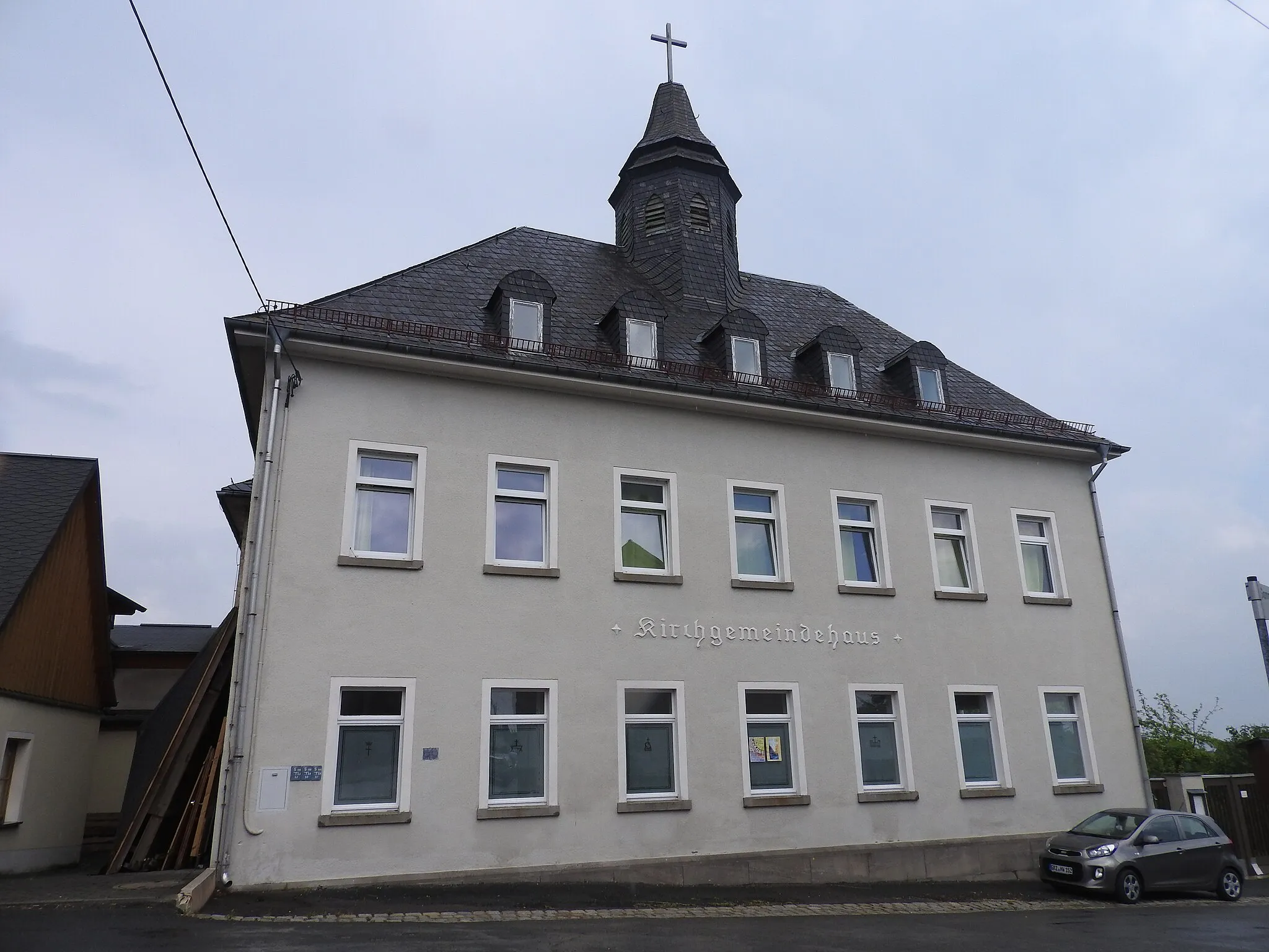 Photo showing: Kirchgemeindesaal Gommla, Thüringen