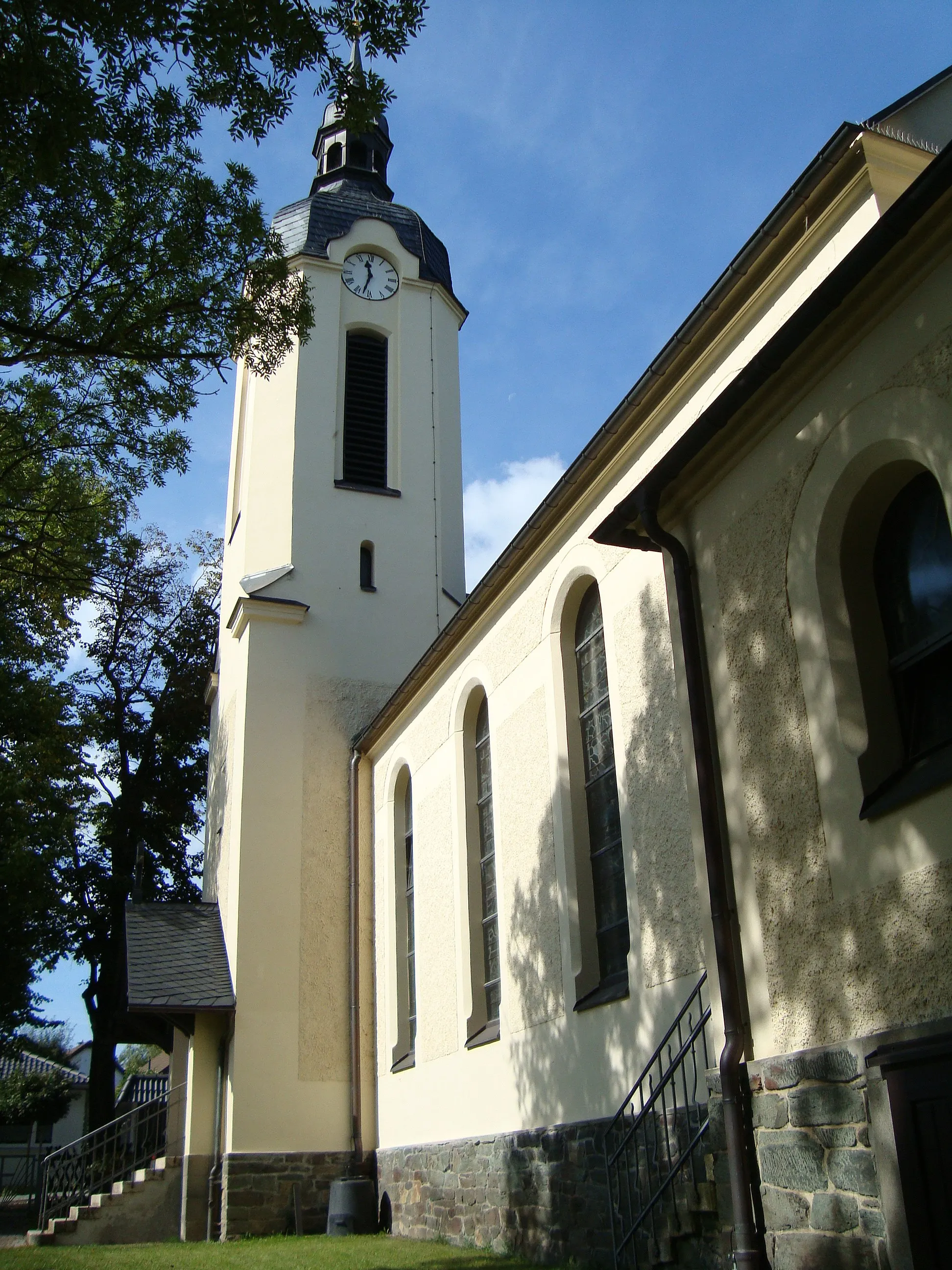 Photo showing: Kirche in de:Berbisdorf (Einsiedel)