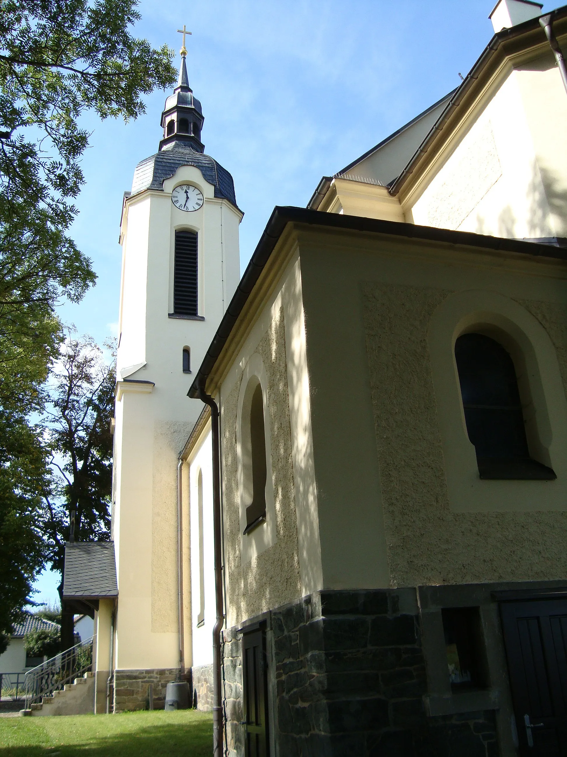 Photo showing: Kirche in de:Berbisdorf (Einsiedel)