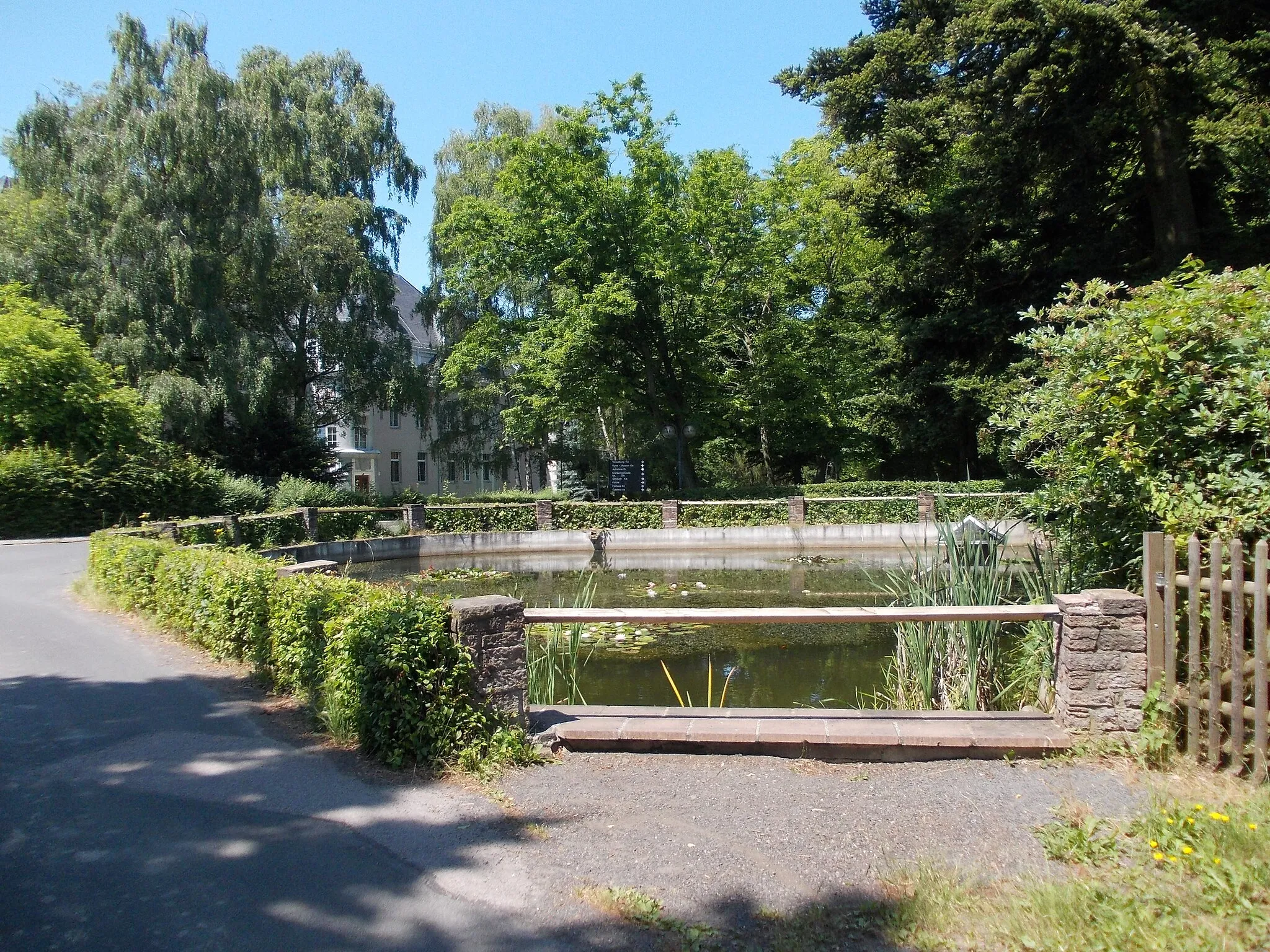 Photo showing: Pond in Zschadrass (Colditz, Leipzig district, Saxony)