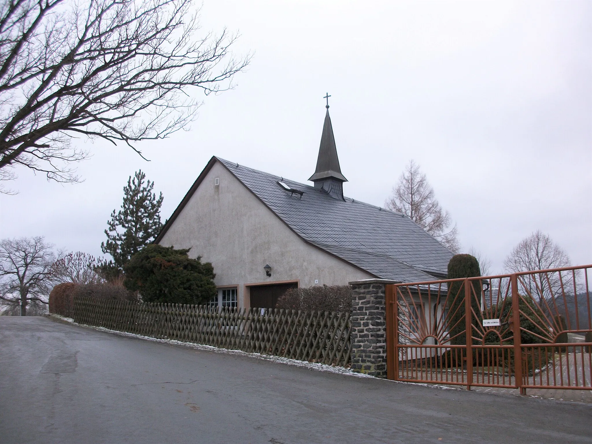 Photo showing: Grießbach (Drebach), Friedhofskapelle