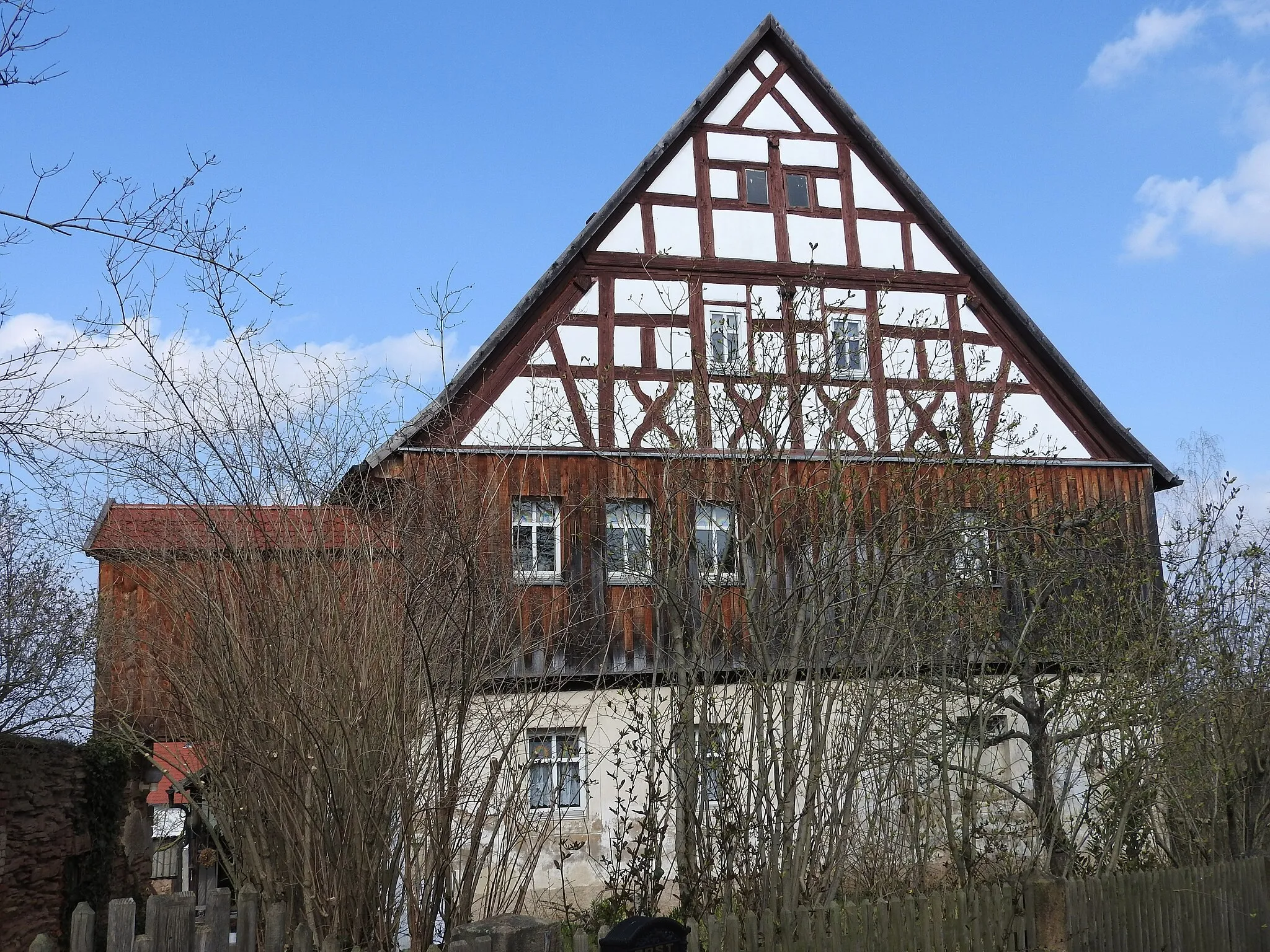 Photo showing: Fachwerkhaus in Niebra in Thüringen