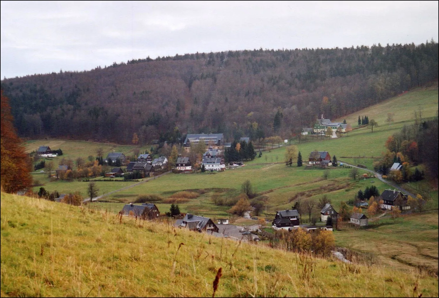 Photo showing: This image shows Rehefeld-Zaunhaus in the Ore Mountains in Saxony, Germany.