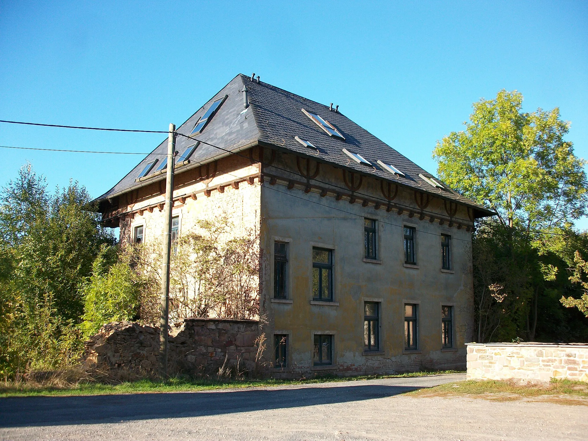 Photo showing: Wohnhaus des Vorwerks Niederlichtenau