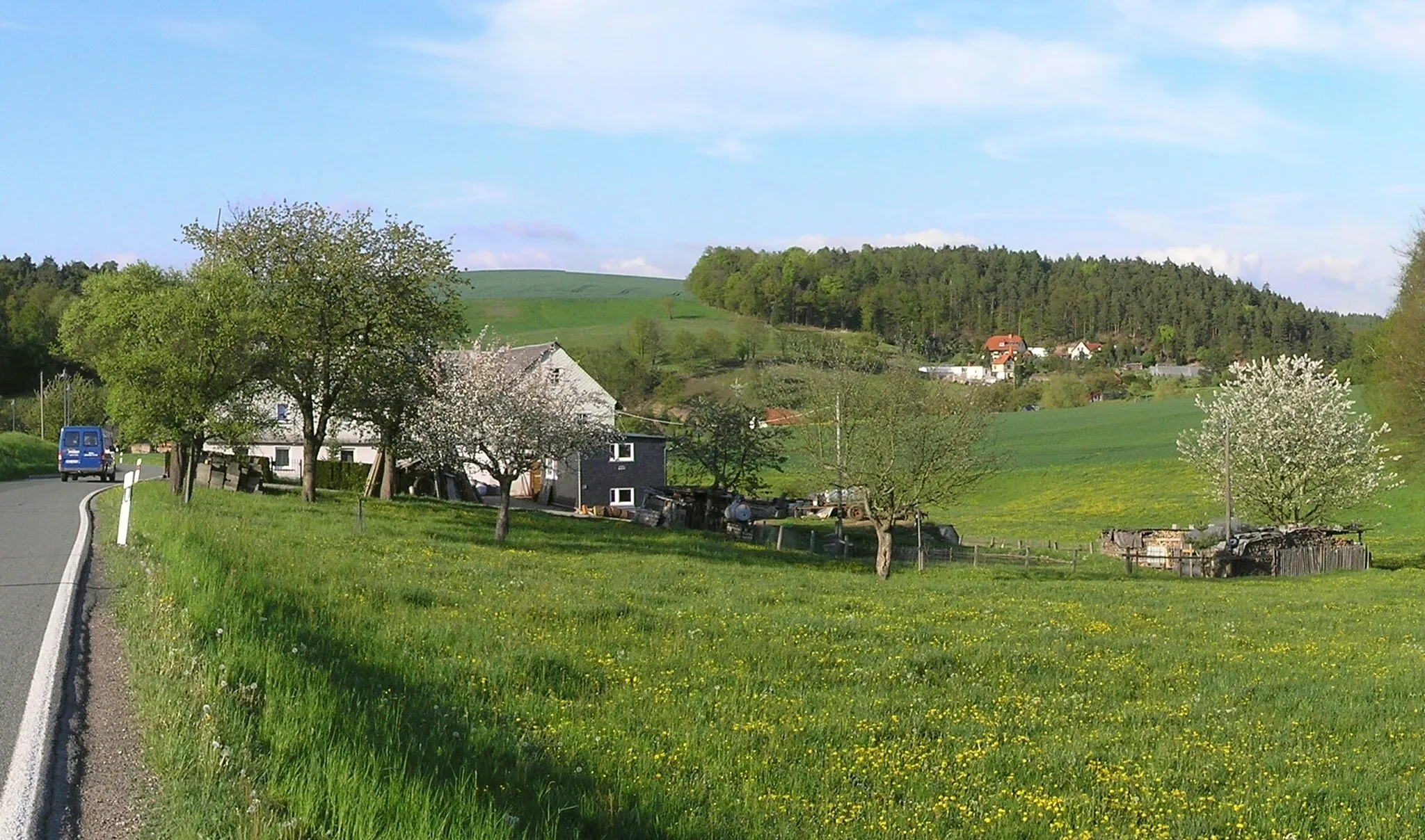 Photo showing: Obergeißendorf (Blick von Süden)