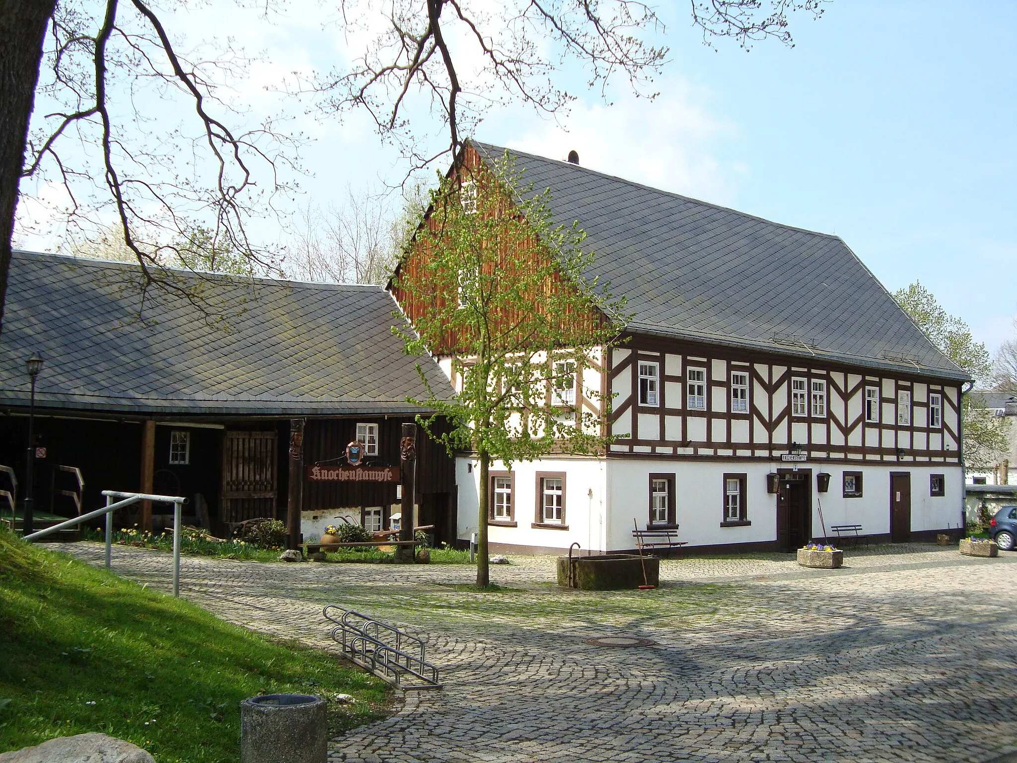 Photo showing: Heimatmuseum Knochenstampfe in Dorfchemnitz im Erzgebirge