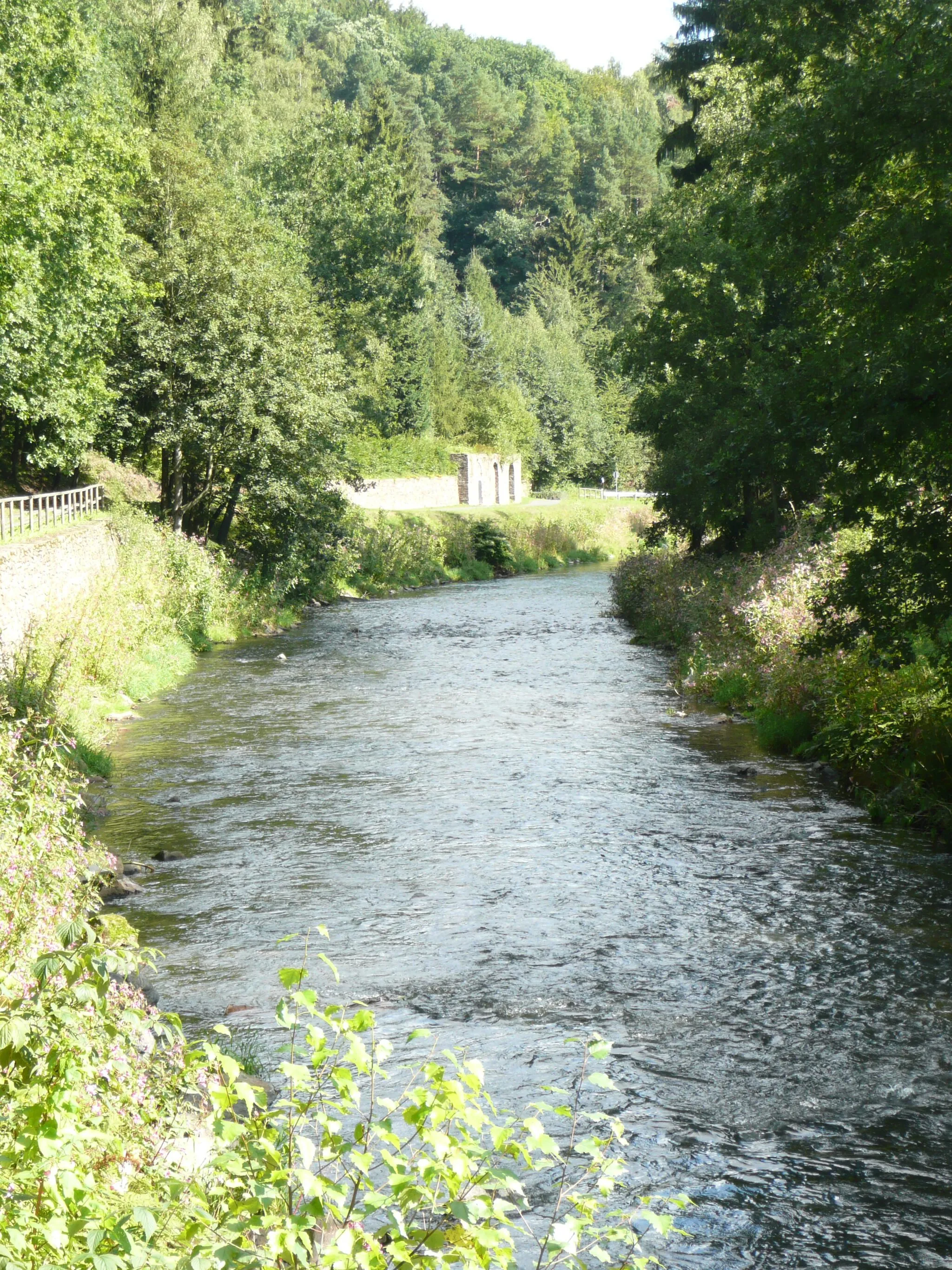 Photo showing: Freiberger Mulde near Großvoigtsberg, Saxony