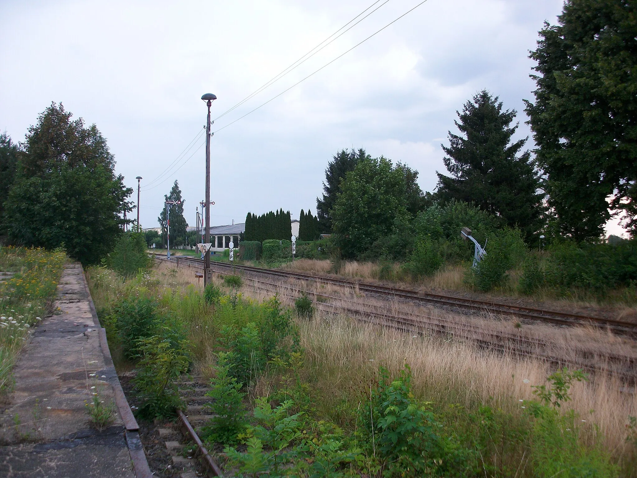 Photo showing: Bahnhof Großvoigtsberg, Gleisanlagen (2016)