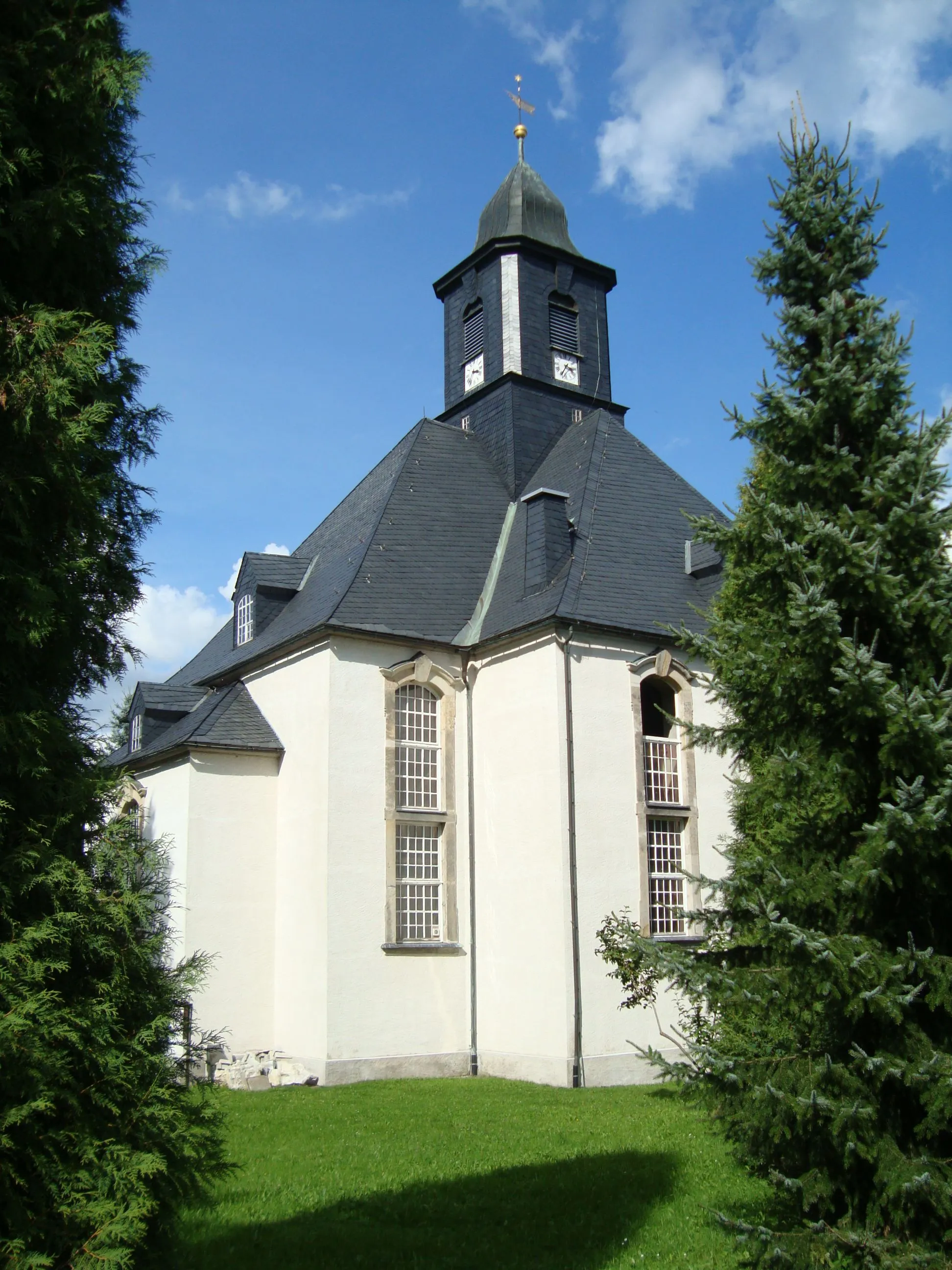 Photo showing: Kirche in Pockau OT Forchheim im Erzgebirge