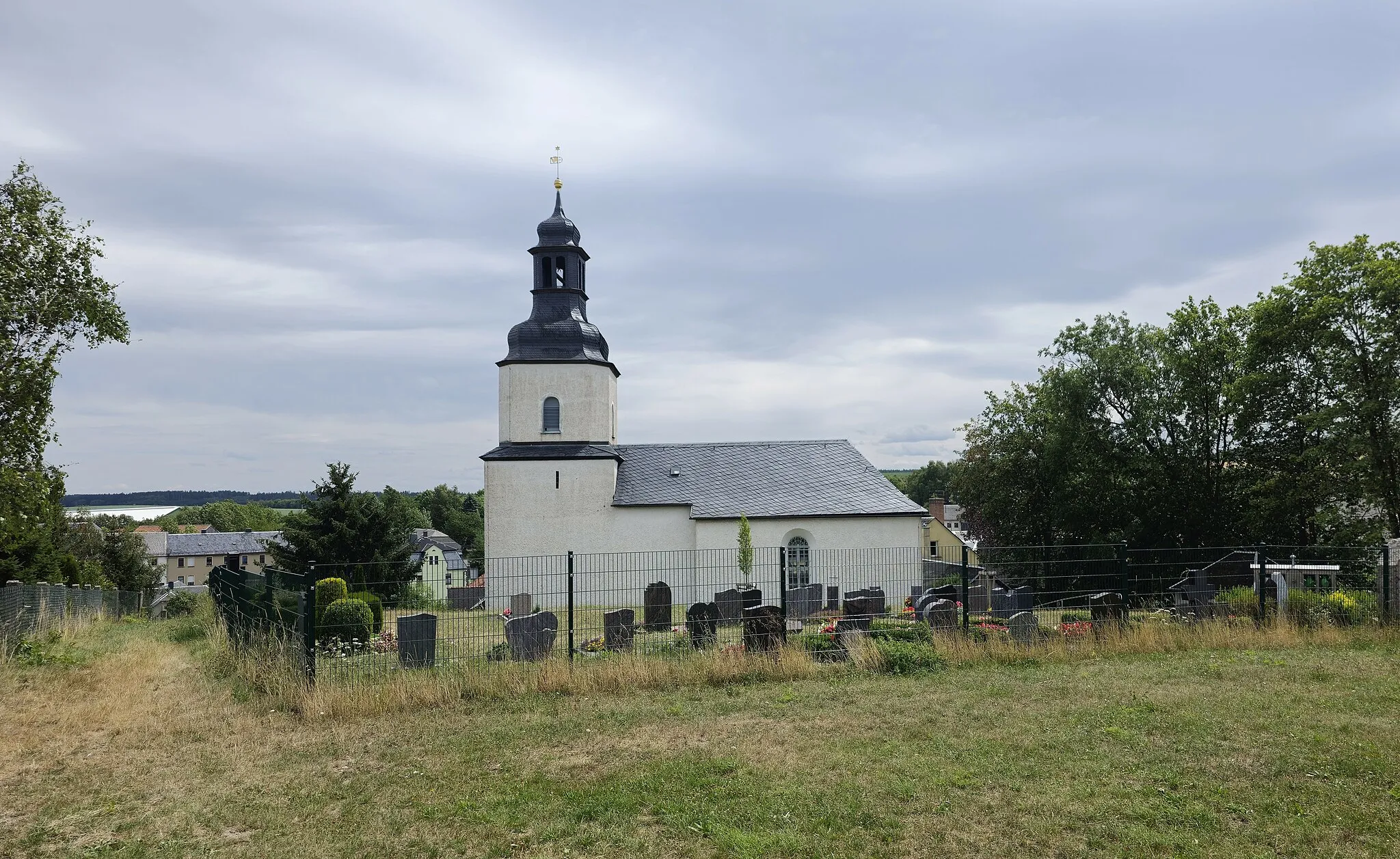 Photo showing: Evangelisch-lutherische Kirche Ranspach, Gemeinde Pausa-Mühltroff, Vogtlandkreis, Sachsen, Deutschland