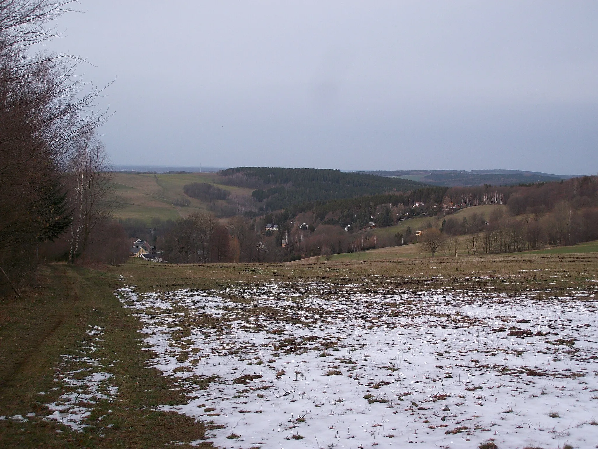 Photo showing: Kemtau, Blick ins Zwönitztal