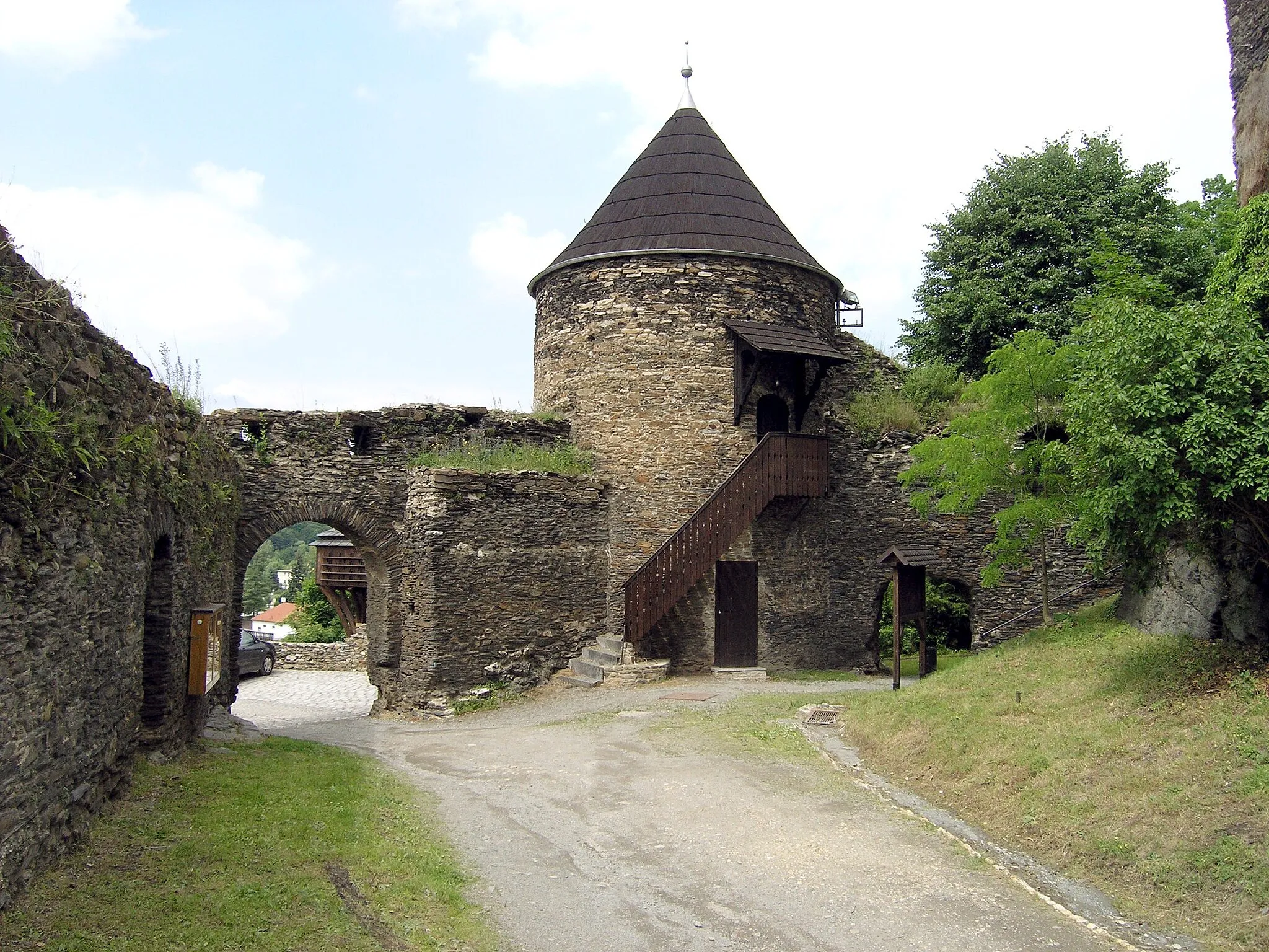 Photo showing: castle ruin of Elsterberg in Saxony