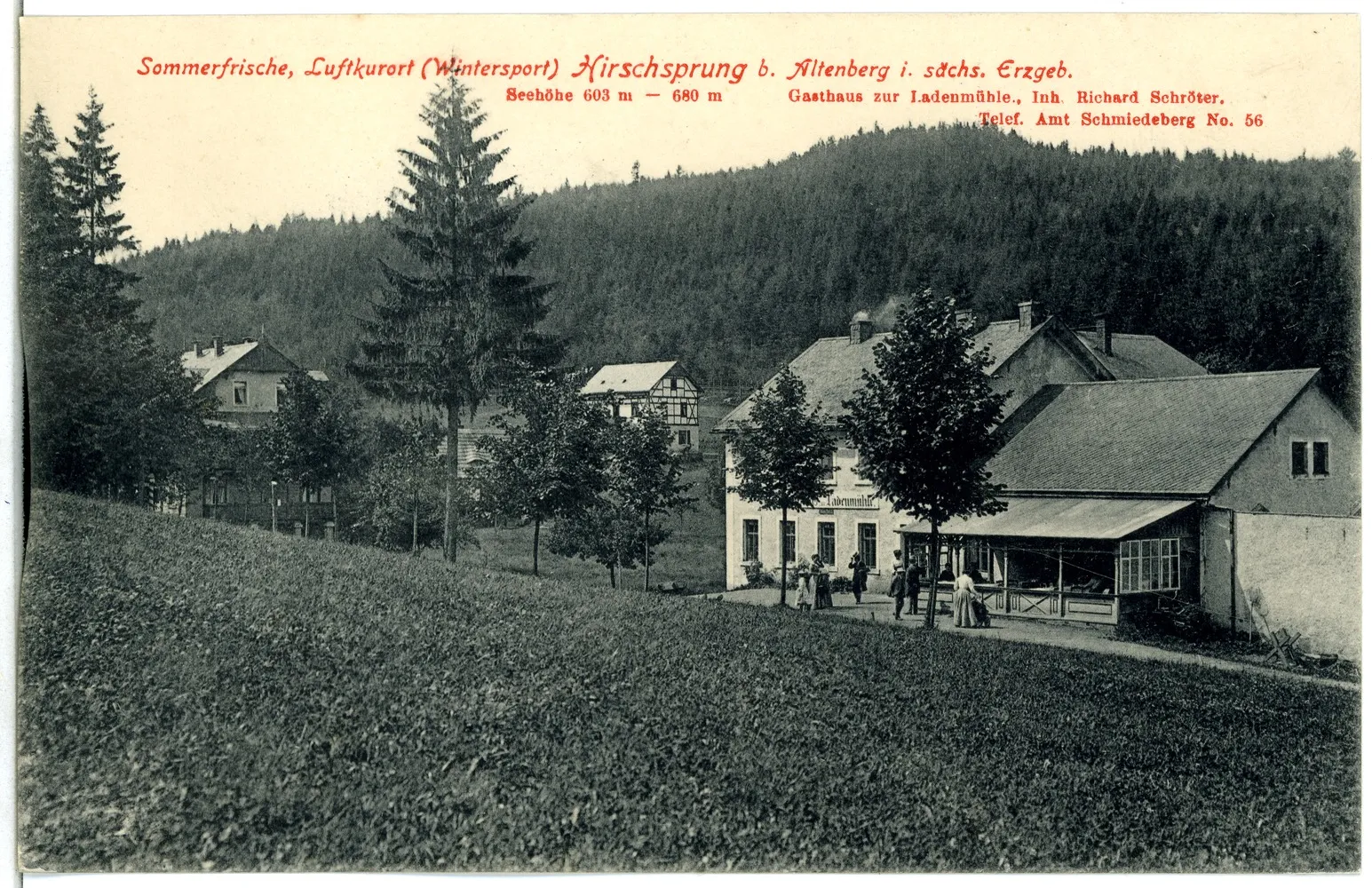 Photo showing: Hirschsprung; bei Altenberg, Gasthaus zur Ladenmühle