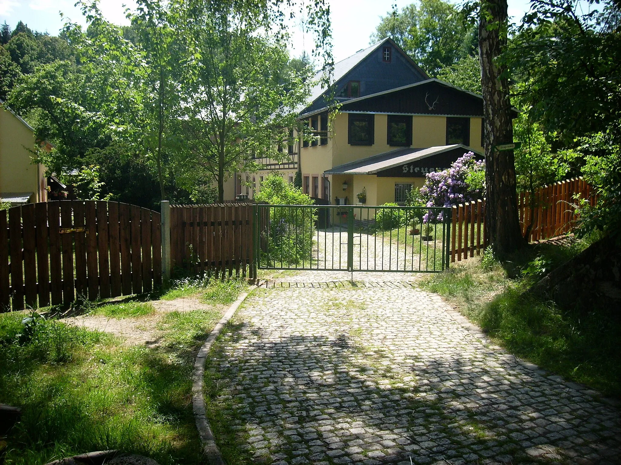 Photo showing: Steyer's Mill in the Striegis valley near Schlegel (Hainichen, Mittelsachsen district, Saxony)