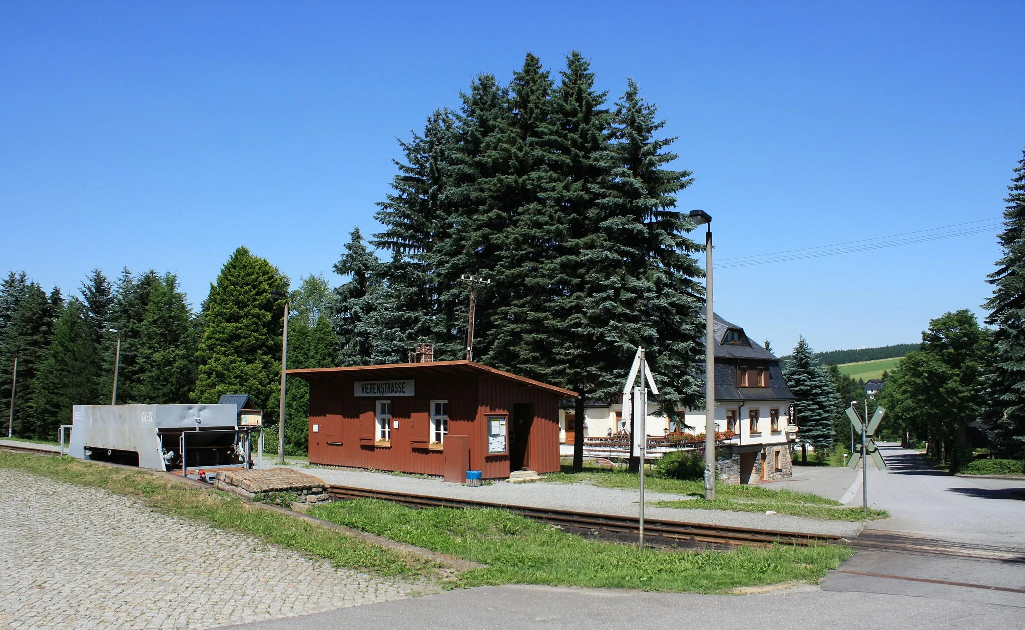 Photo showing: Vierenstraße Station, Sehmatal-Neudorf