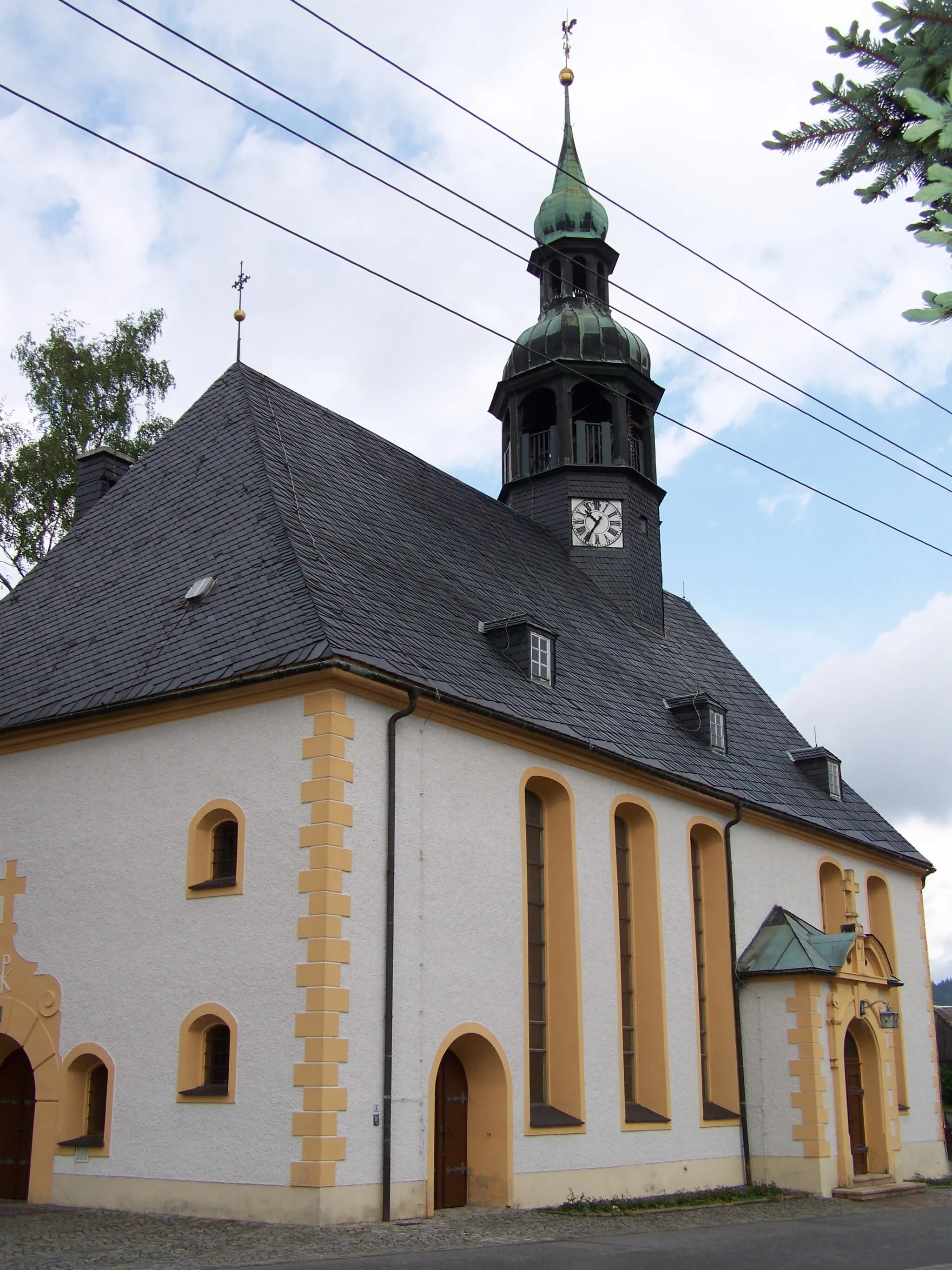 Photo showing: Die Kirche in Neudorf (Sehmatal), Ansicht