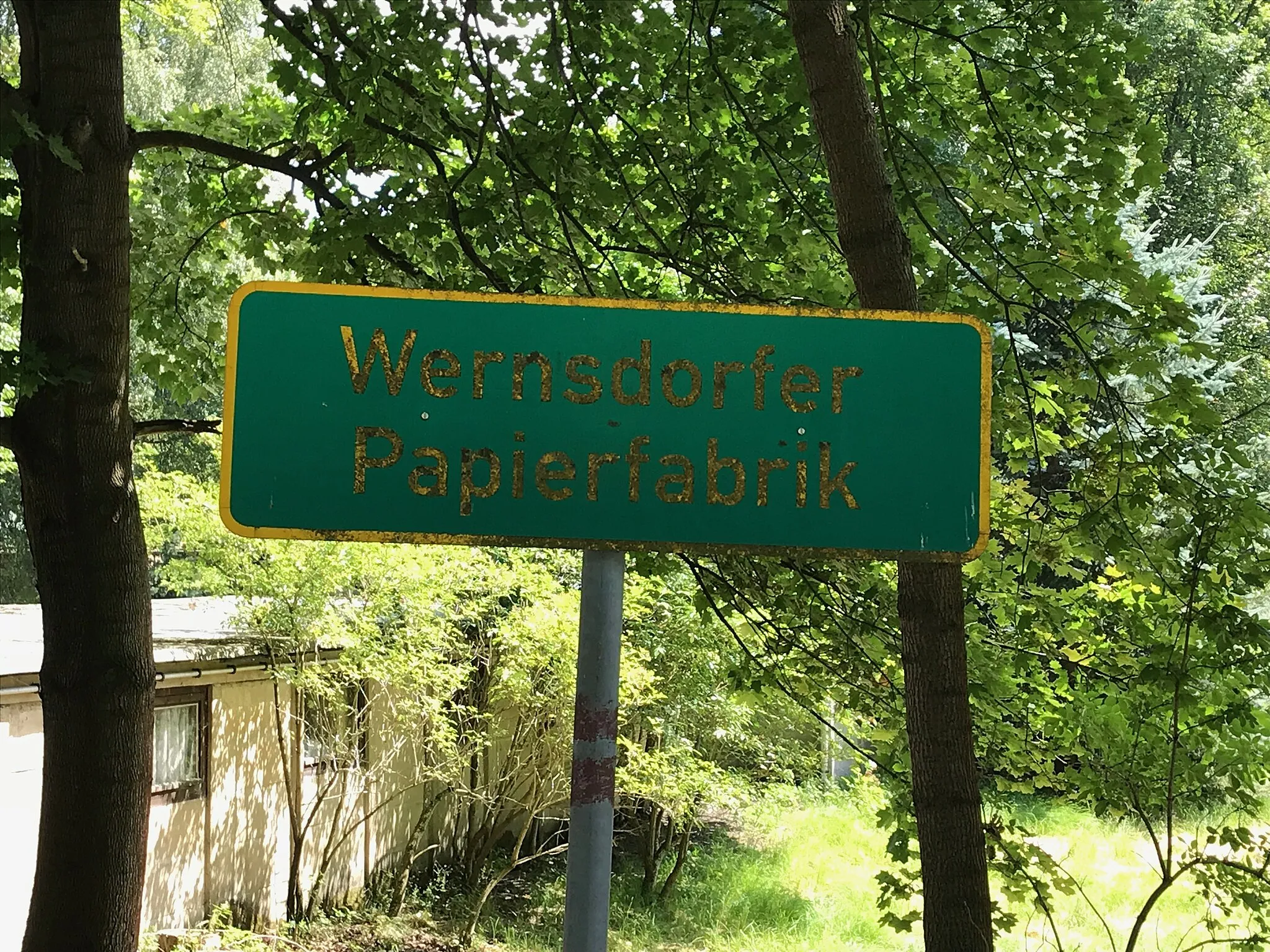 Photo showing: Wernsdorfer Papierfabrik