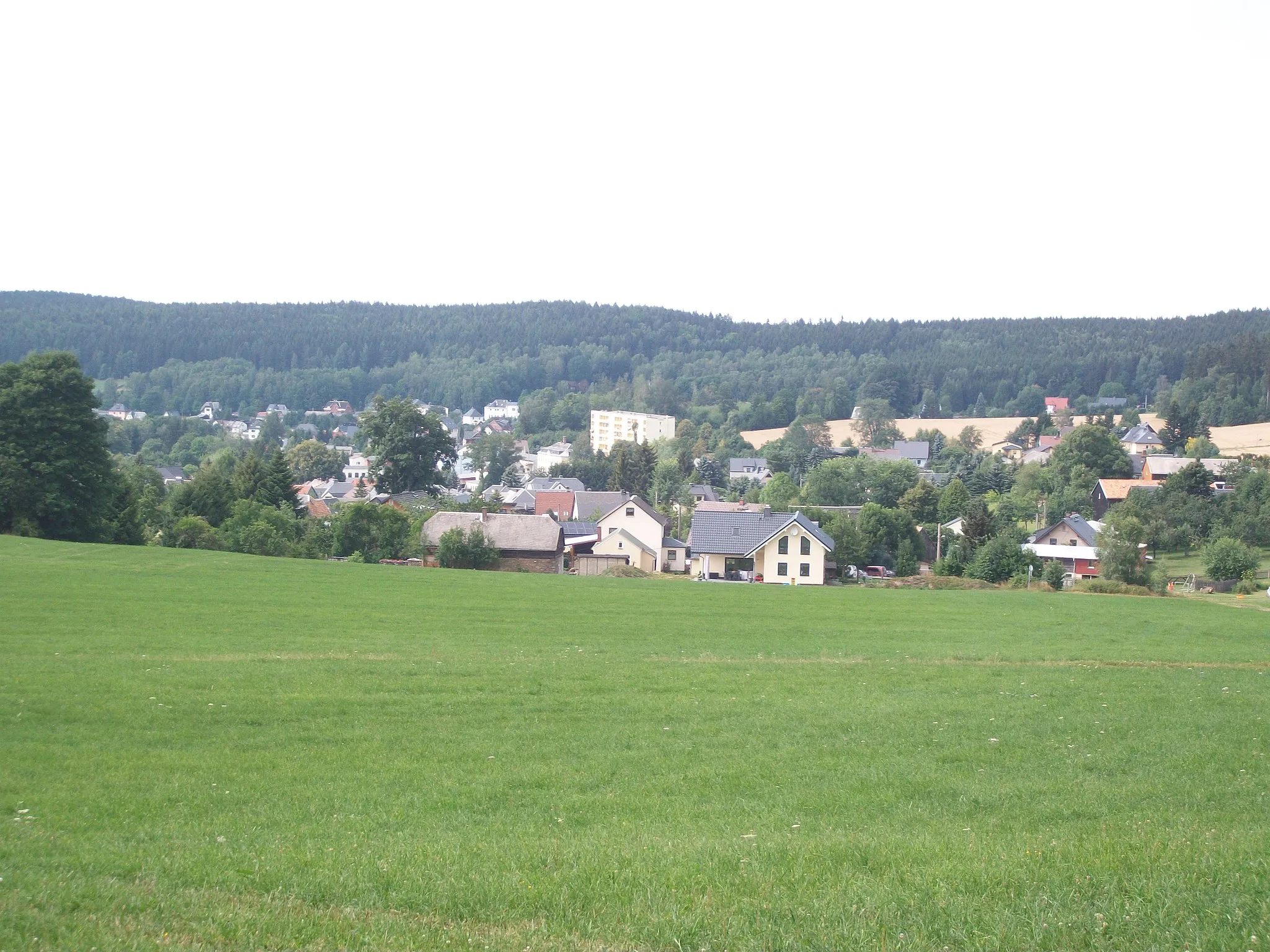 Photo showing: Blick auf Kottengrün vom Fuß des Eimbergs