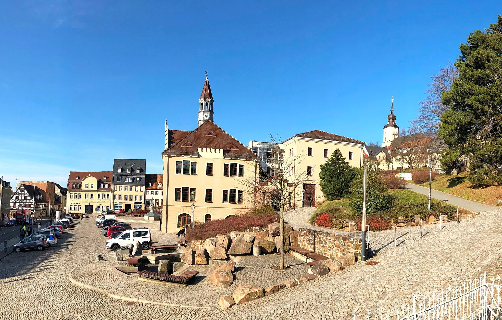 Photo showing: Blick auf Rathaus