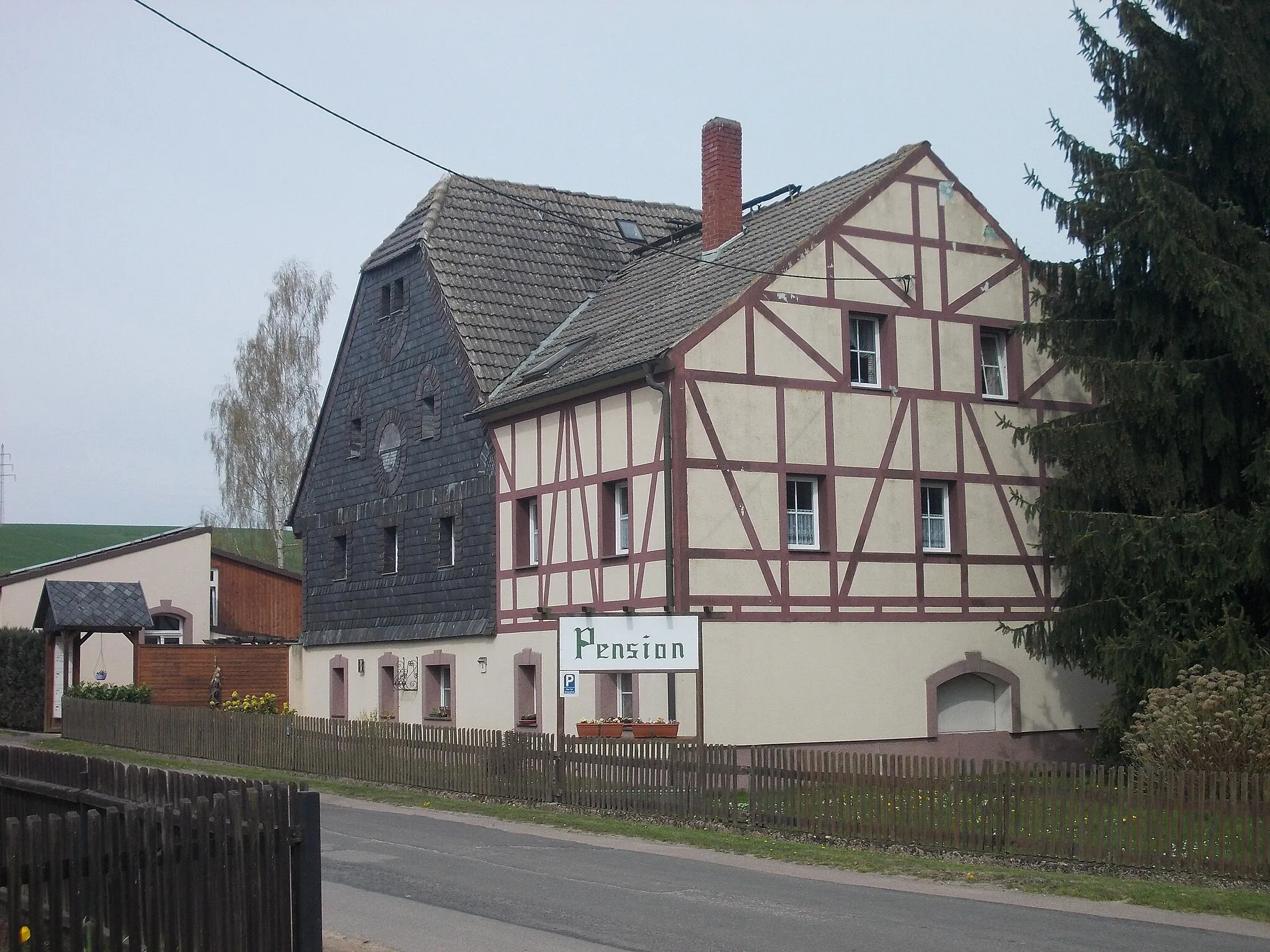 Photo showing: Pension in Altzschillen (Wechselburg, Mittelsachsen district, Saxony)