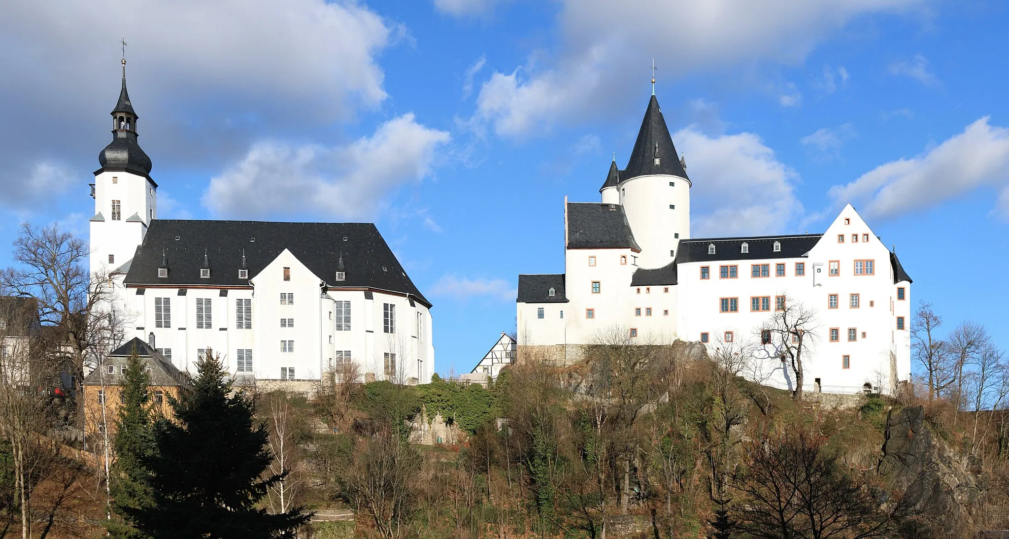 Photo showing: Schwarzenberg/Erzgebirge: Church and Castle