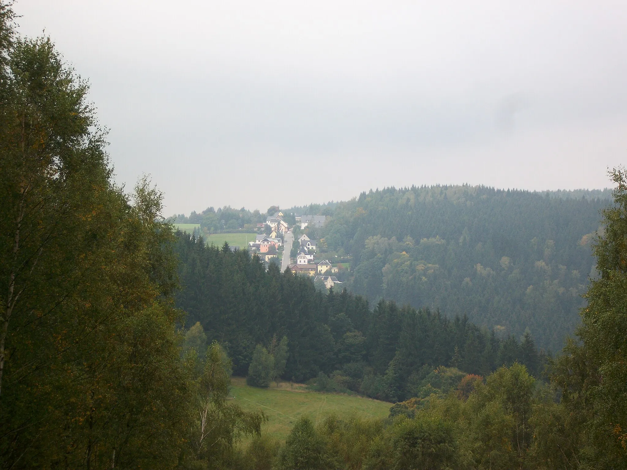 Photo showing: Kühberg, Blick von Vejprty-Grund