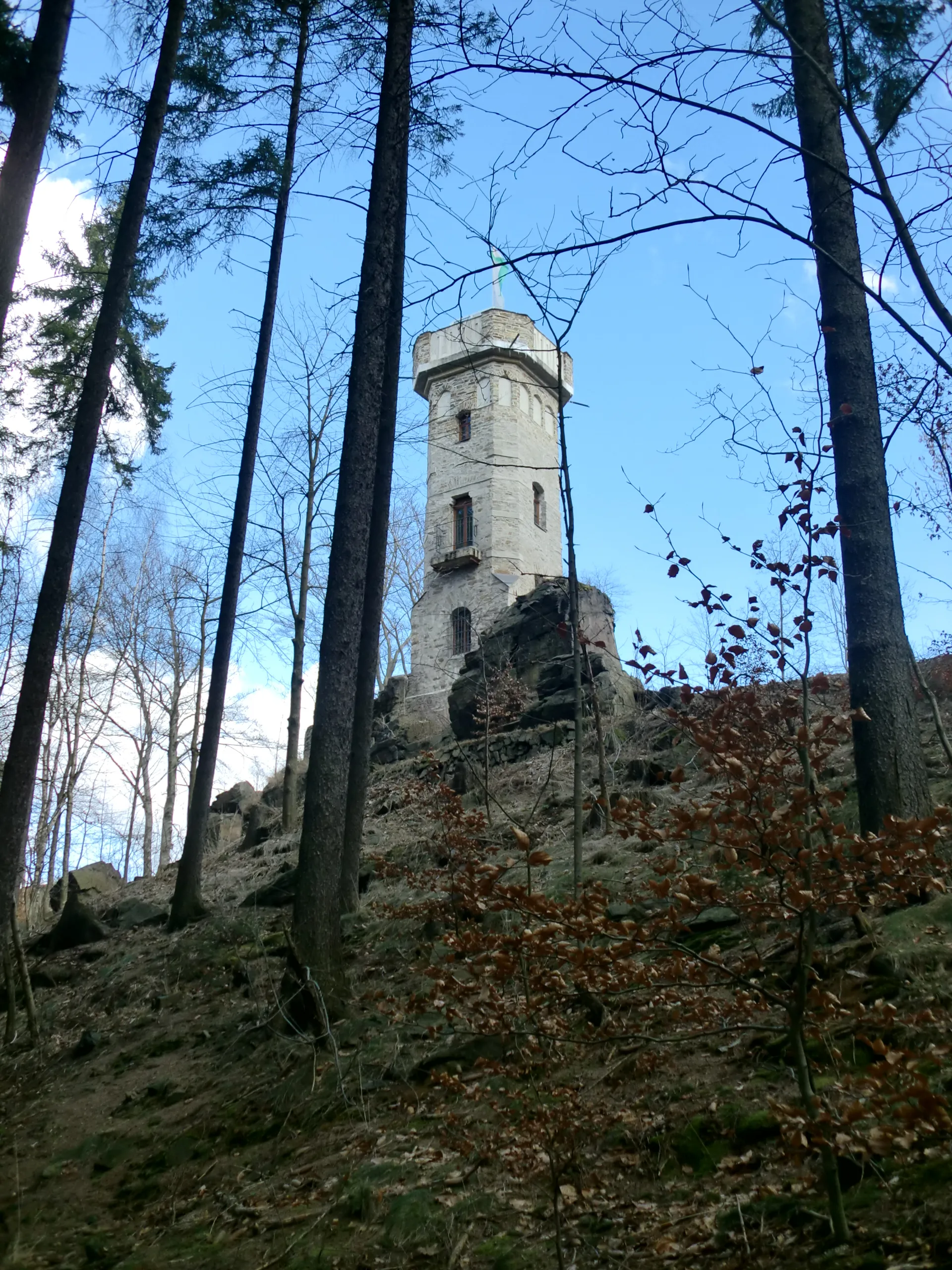 Photo showing: Mays Turm, der Bismarckturm in Thermalbad Wiesenbad
