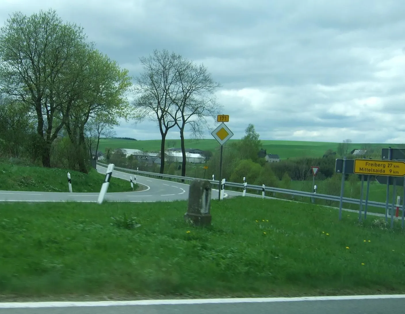 Photo showing: Kgl.-sächs. Postmeilenstein in Sayda