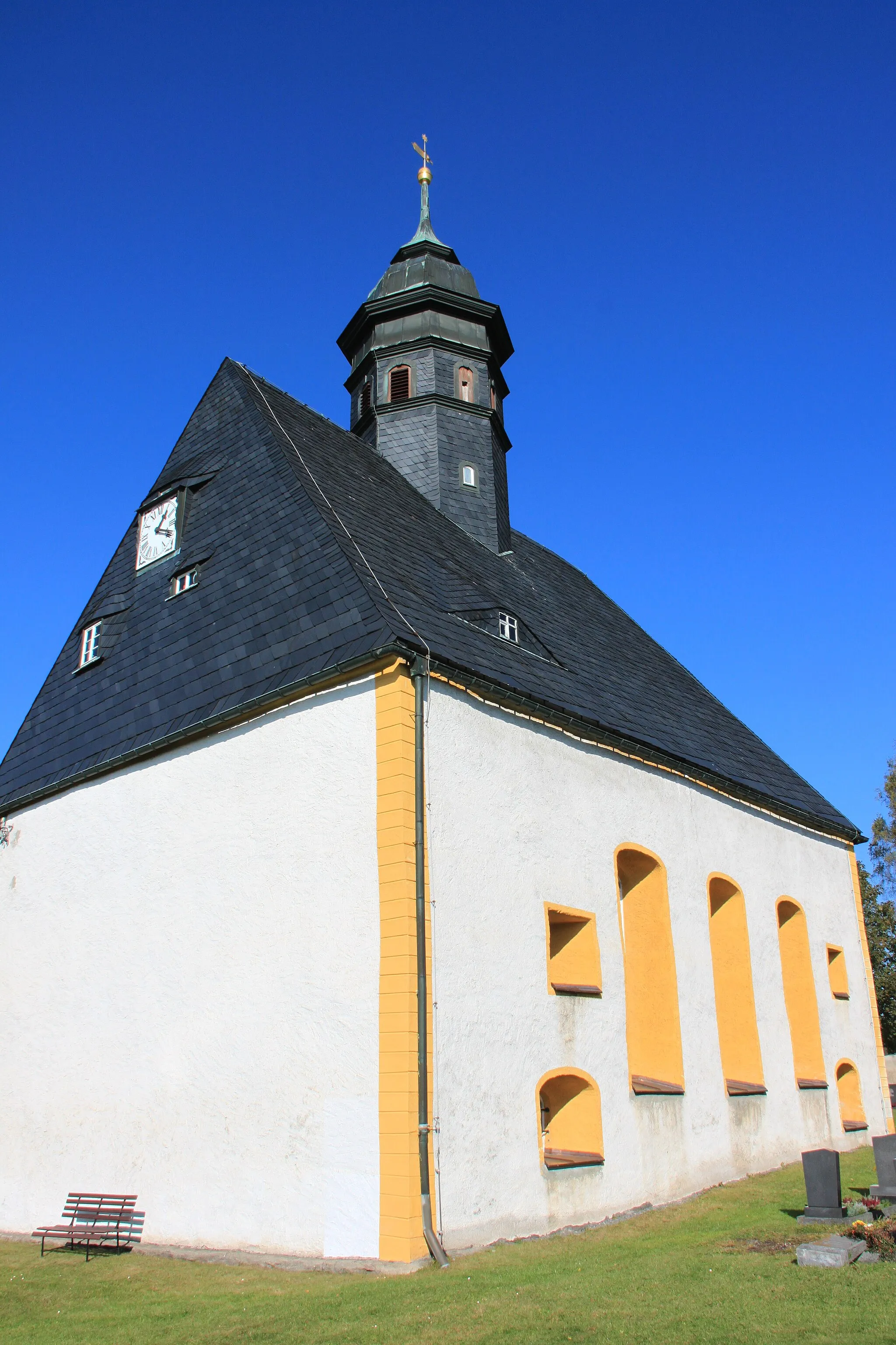Photo showing: Kirche in Lengefeld OT Lippersdorf im Erzgebirge
