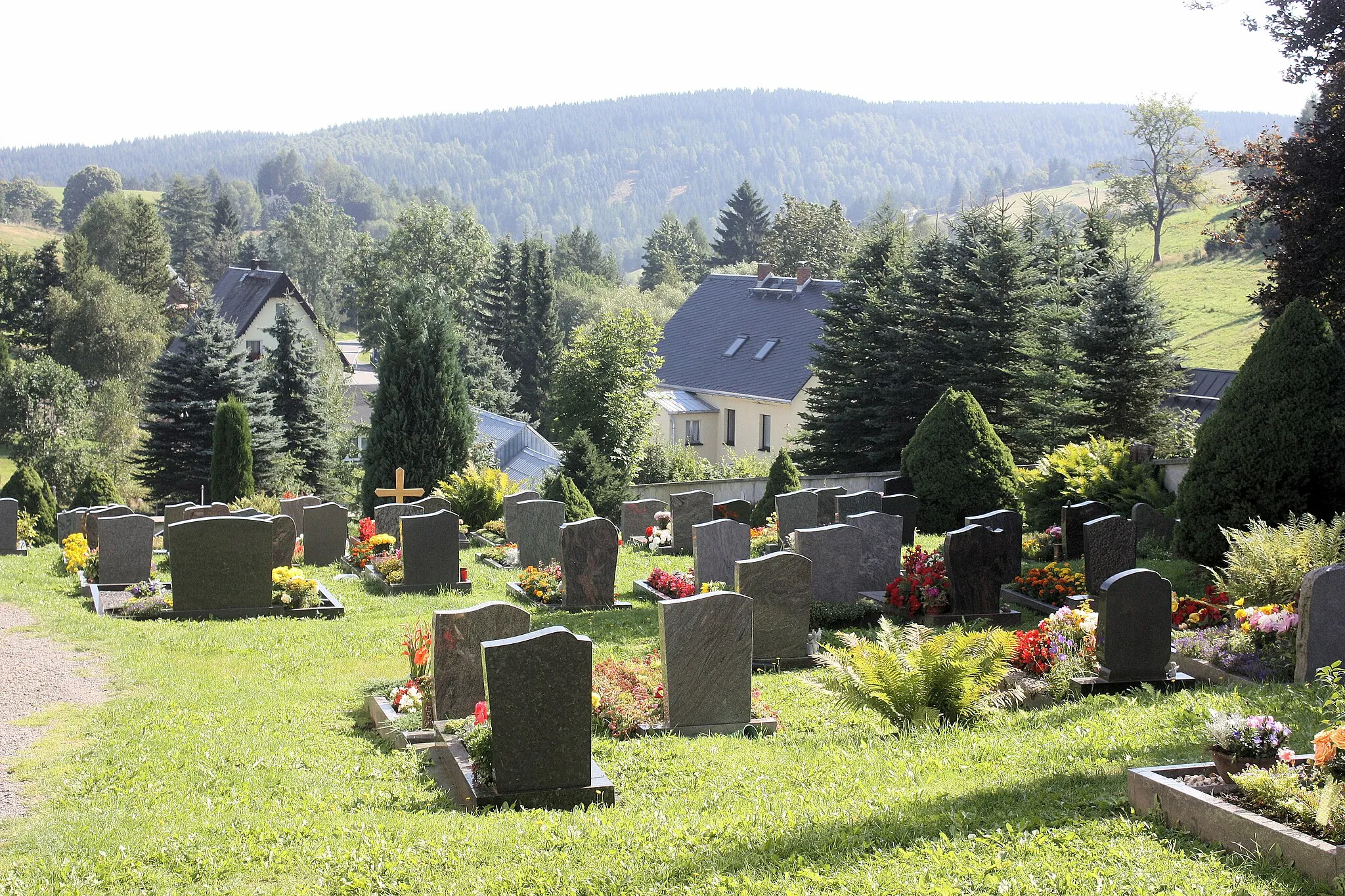 Photo showing: Rübenau (Marienberg), the churchyard