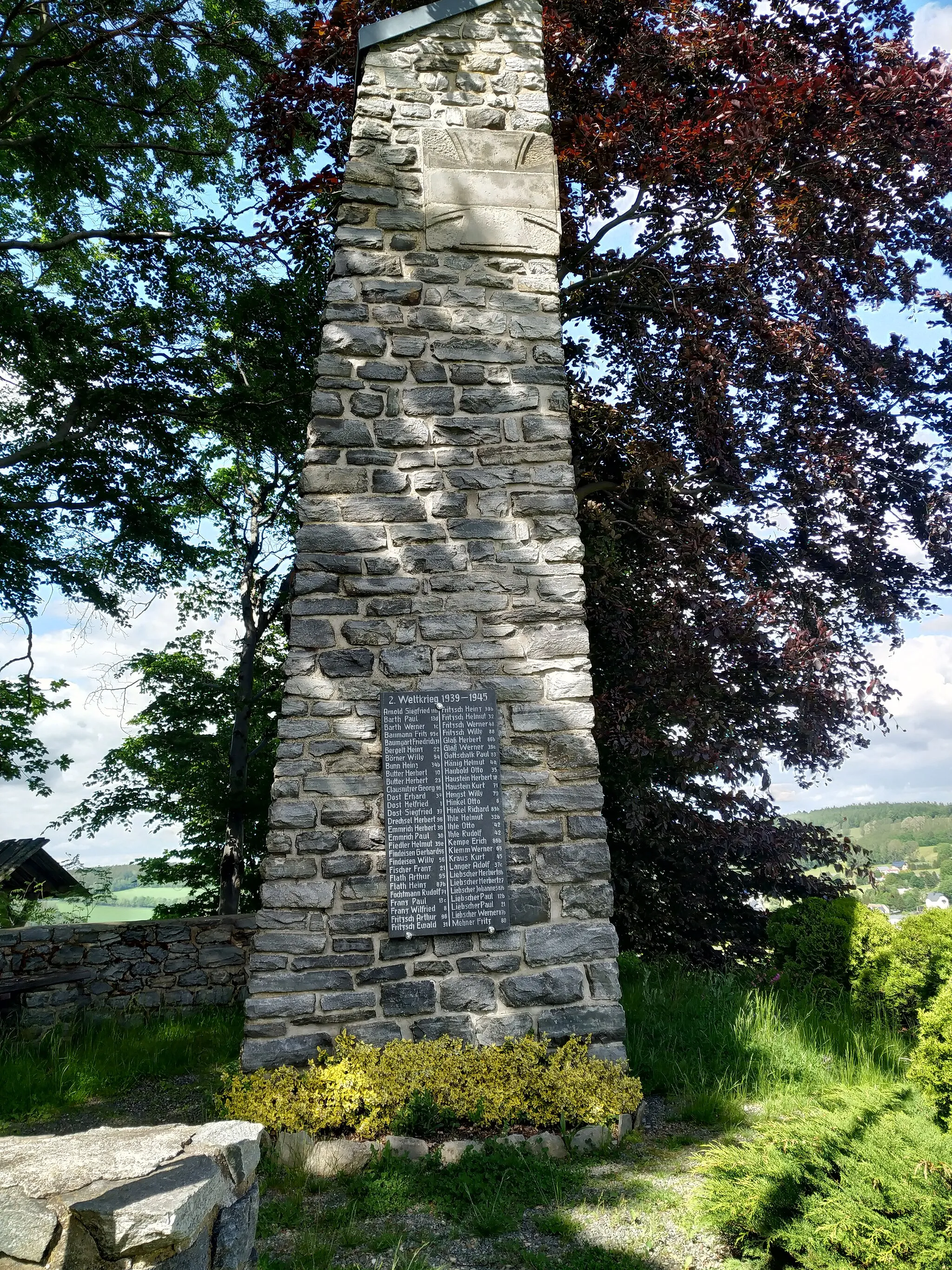 Photo showing: Weltkriegsdenkmal auf der Morgensternhöhe in Marienberg