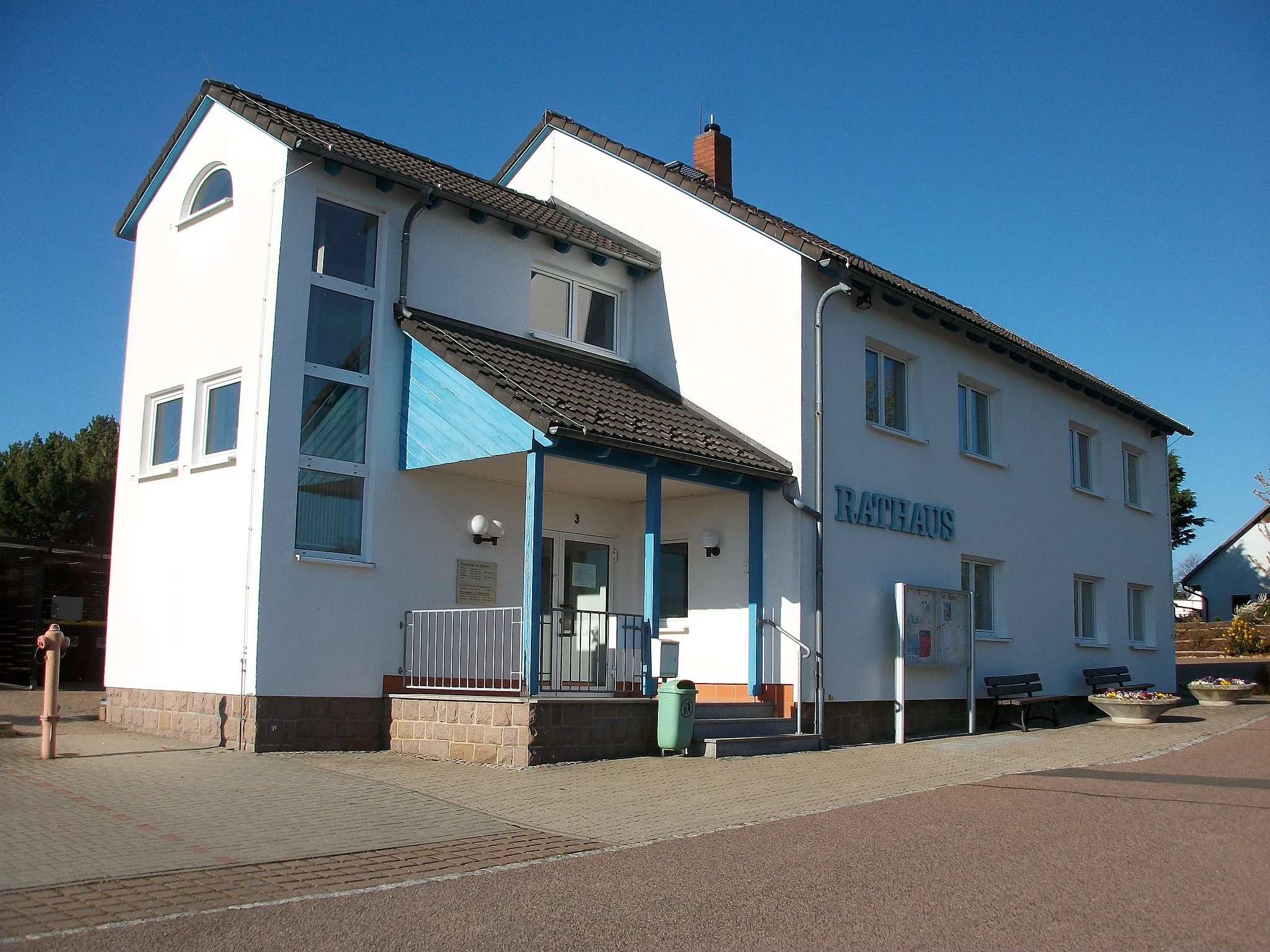 Photo showing: Rathaus Königshain-Wiederau in Wiederau