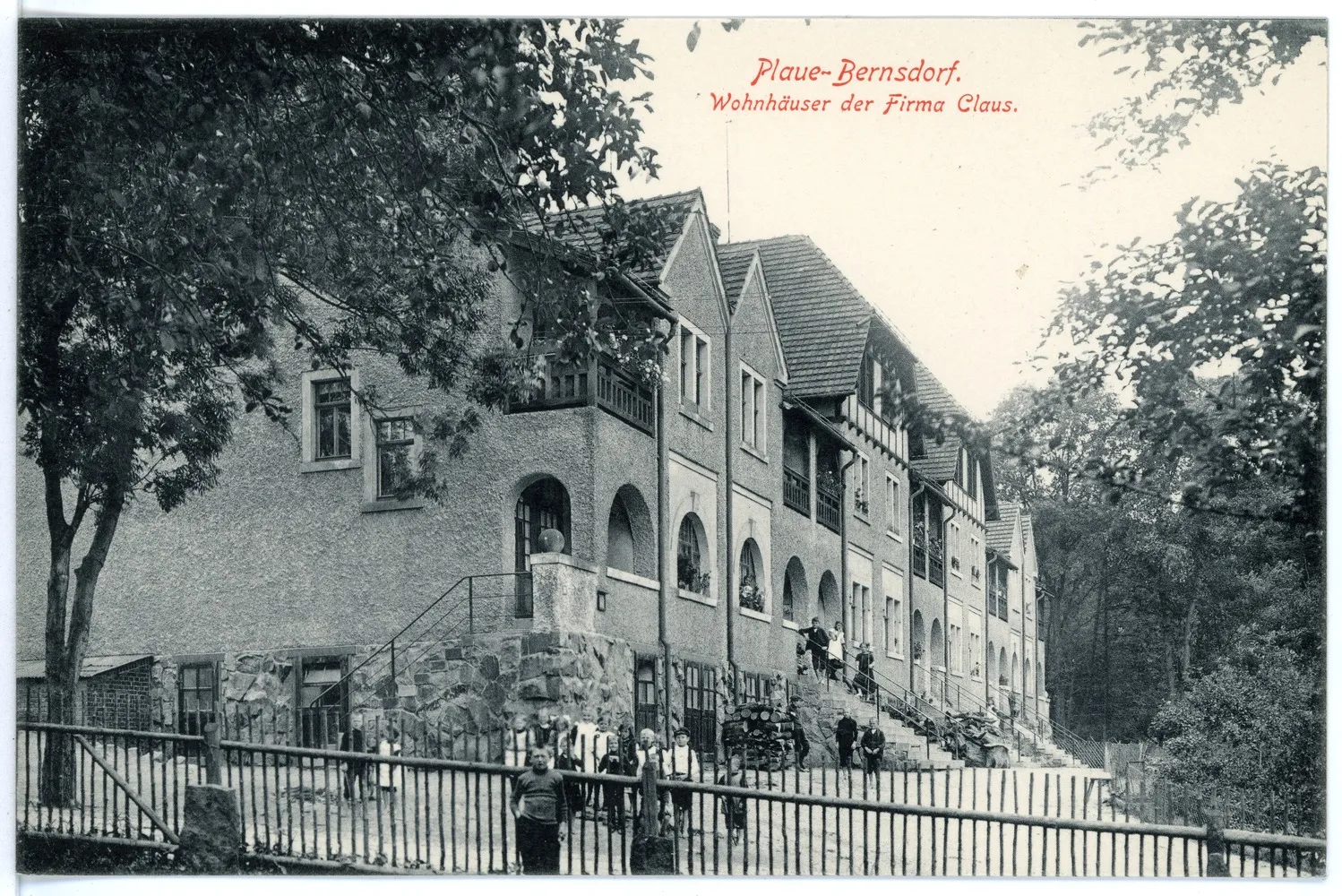 Photo showing: Plaue-Bernsdorf; Wohnhäuser der Firma Claus
