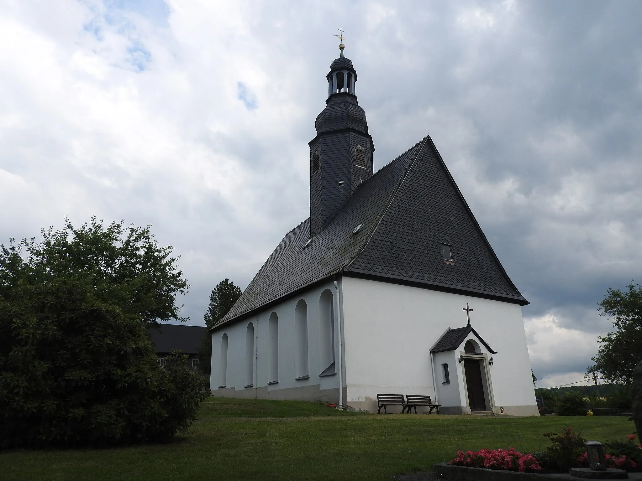 Photo showing: Kirche in Gottesgrün, Thüringen