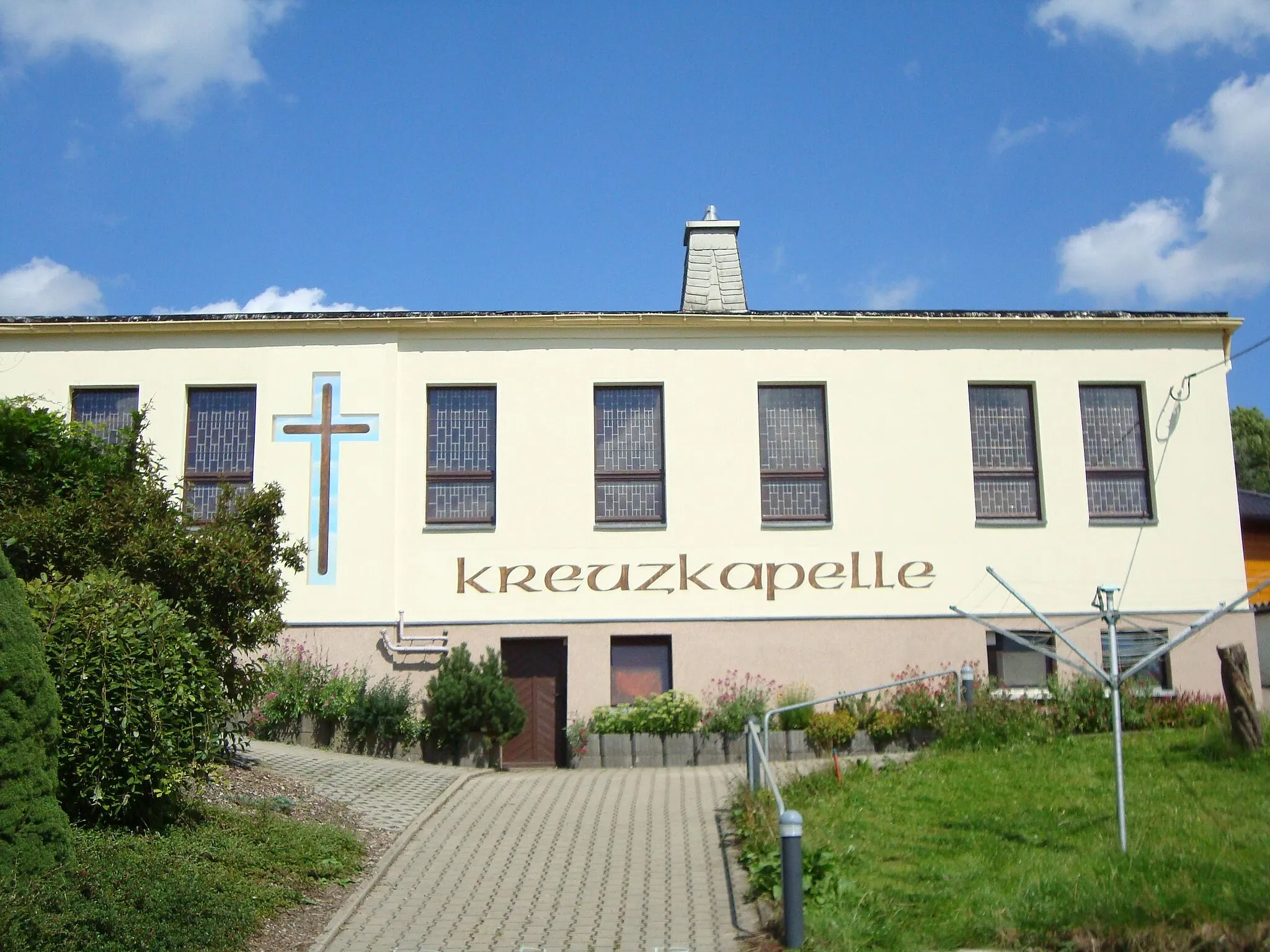 Photo showing: Evangelisch methodistische Kreuzkapelle in Amtsberg OT Weißbach im Erzgebirge