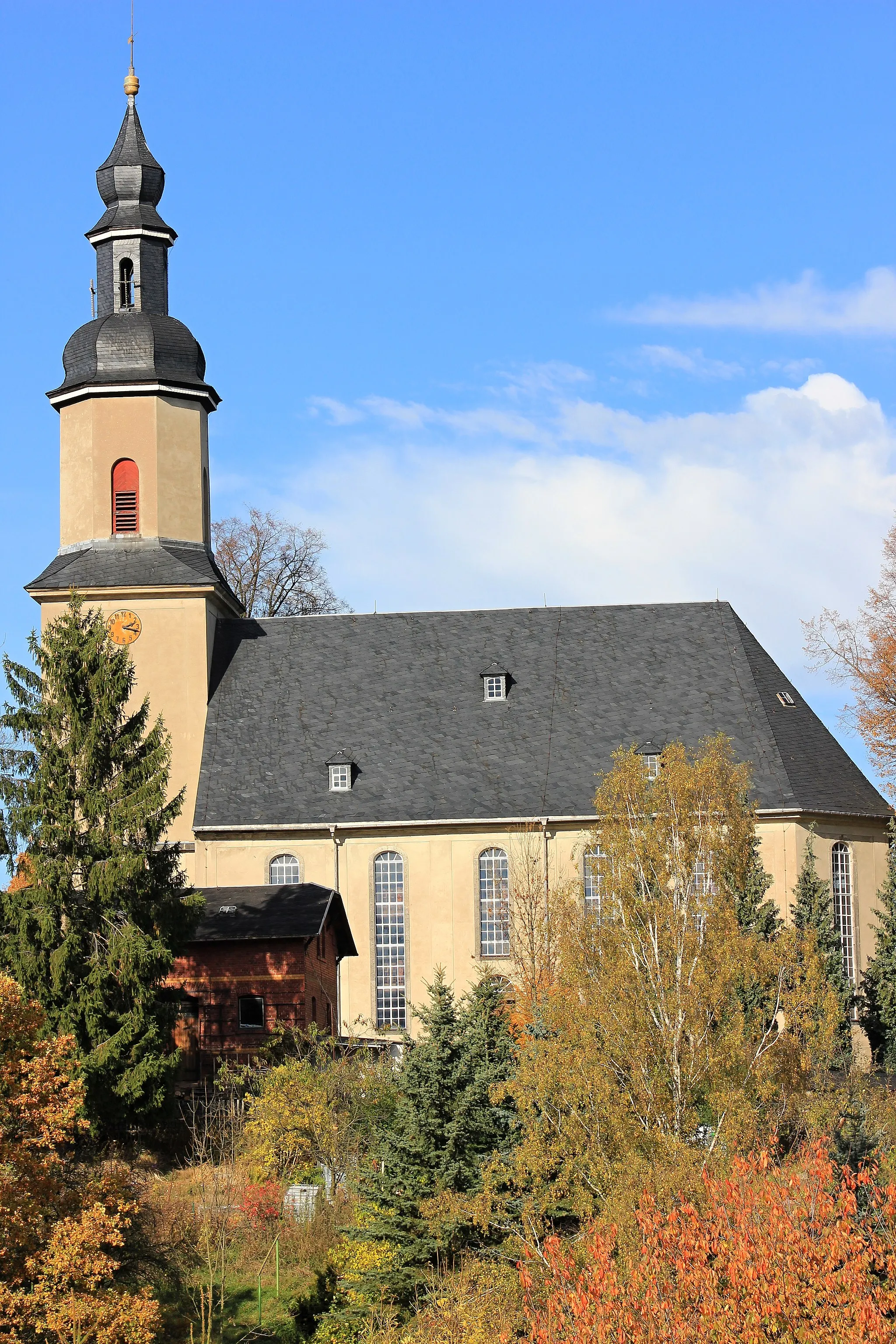 Photo showing: Kirche in Wildbach. Ortsteil Bad Schlema. Sachsen.