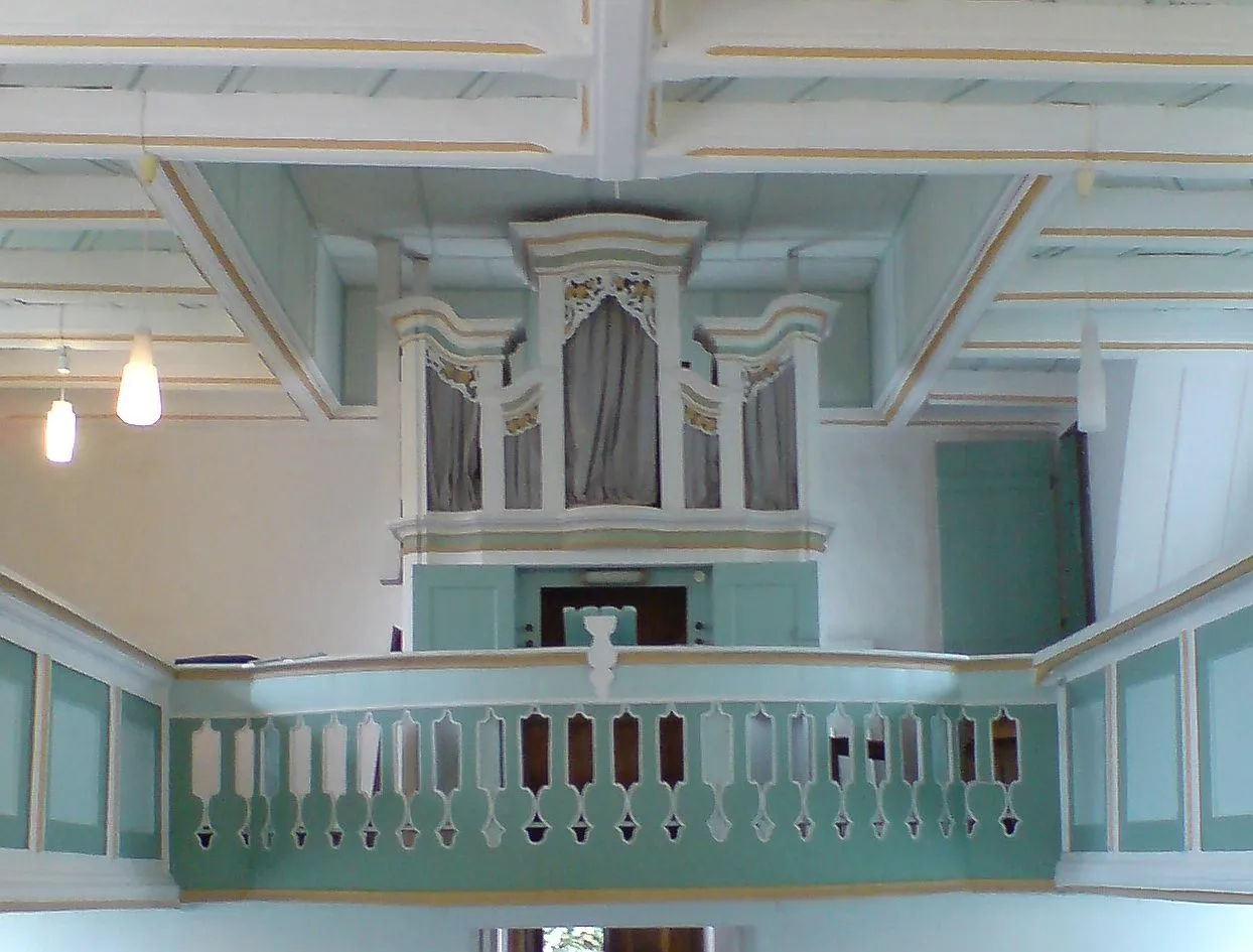 Photo showing: Trampeli-Orgel in Forstwolfersdorf