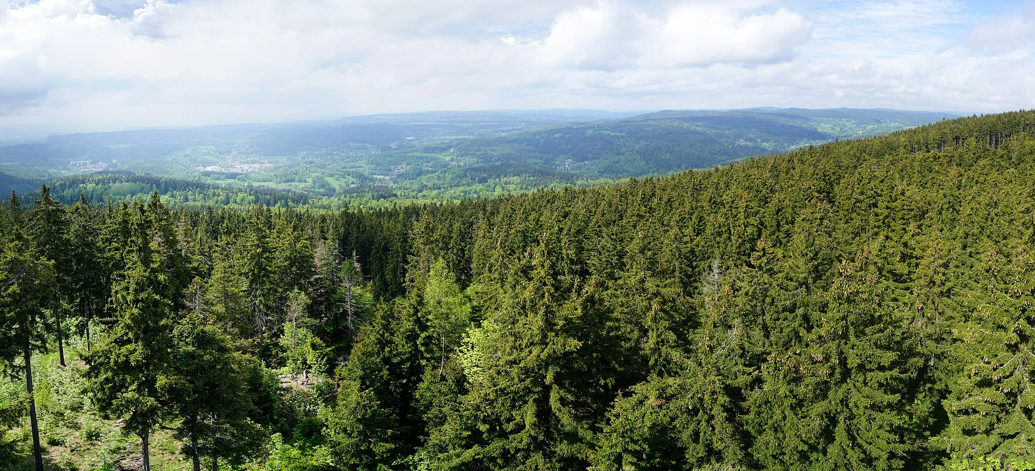 Photo showing: Blick vom Peindlberg nach Süden in Richtung Neudek