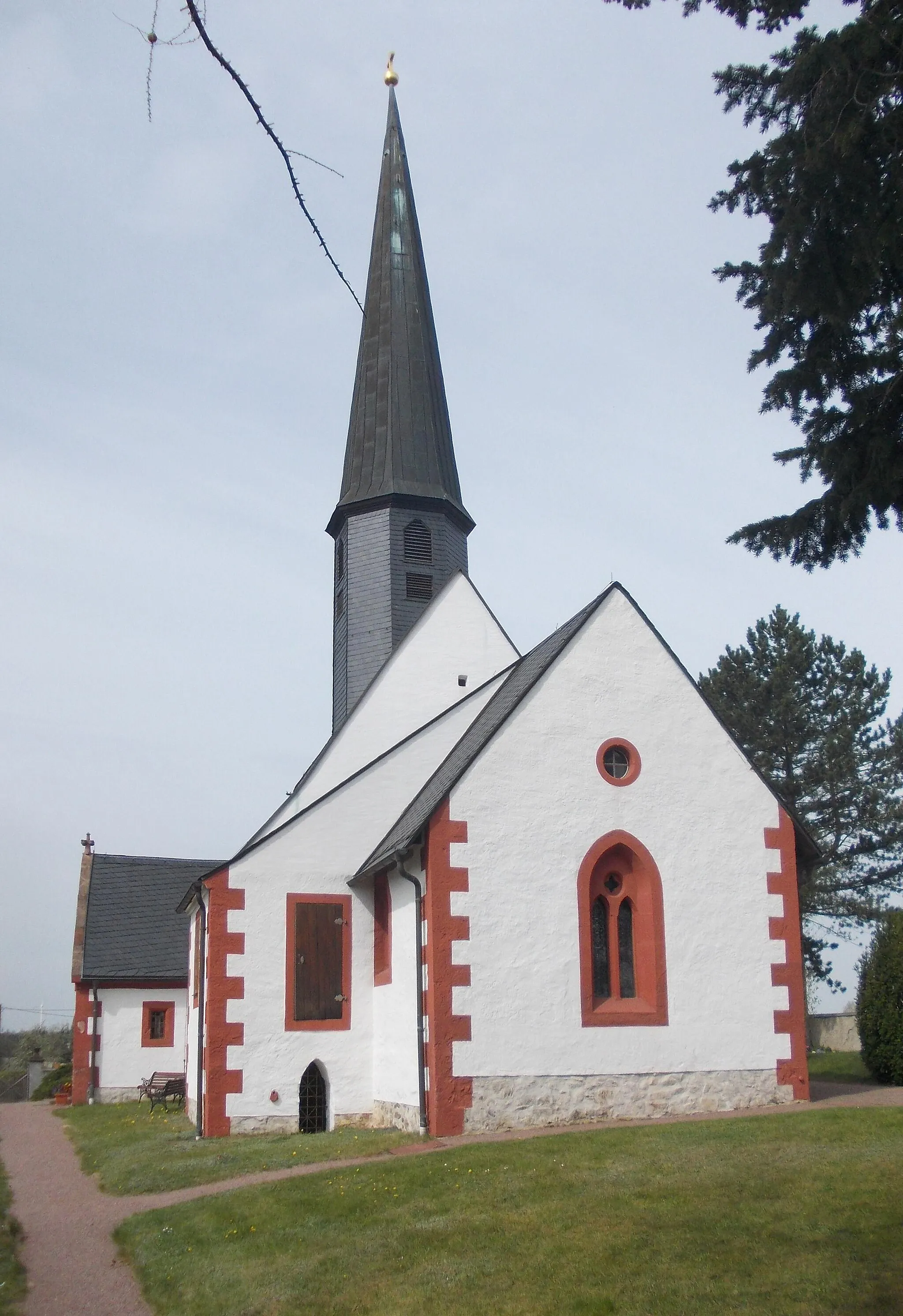 Photo showing: Saints Catherine and George Church in Göhren (Wechselburg, Mittelsachsen district, Saxony)