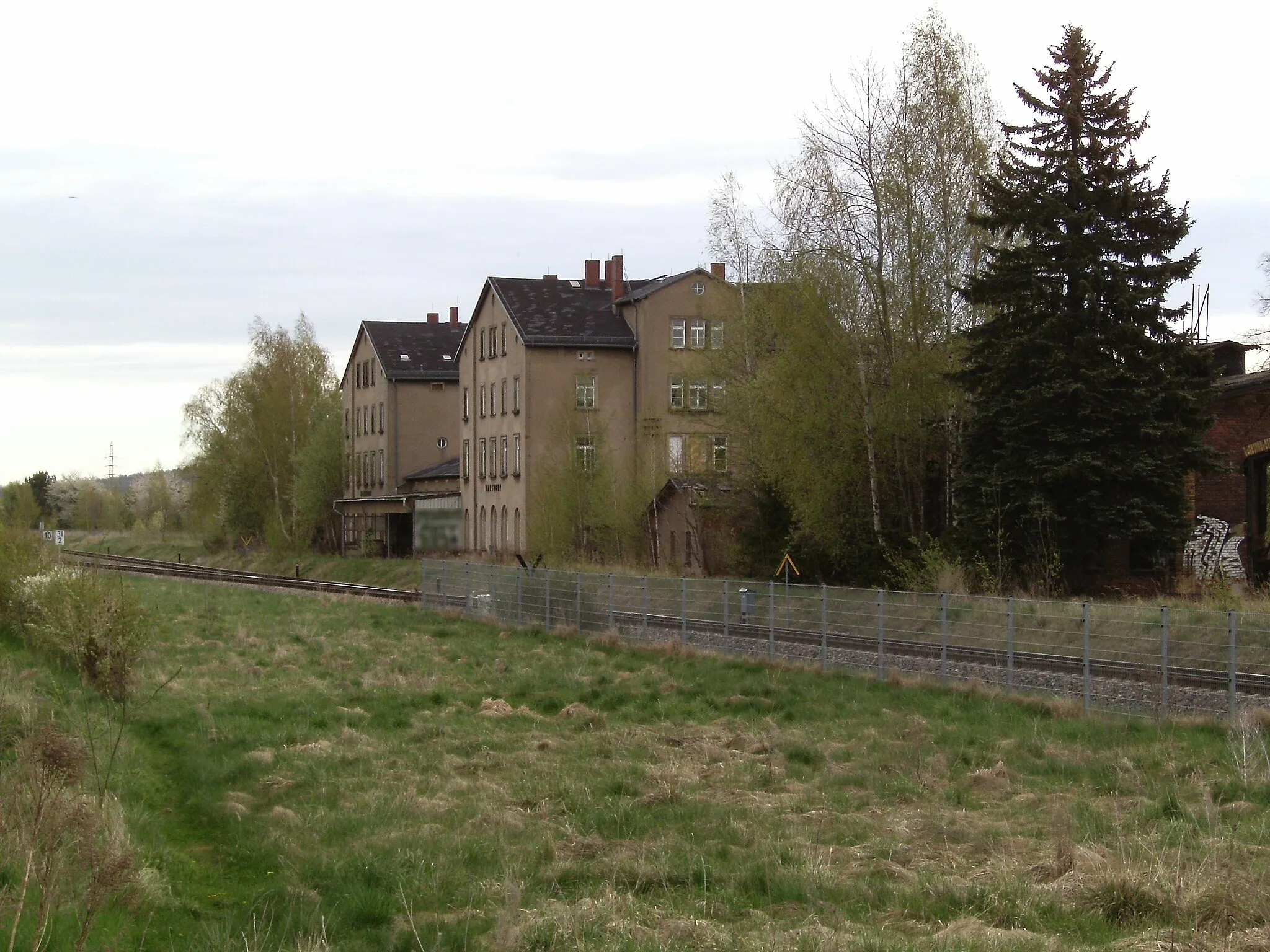 Photo showing: Old train station of Narsdorf (Leipzig district, Saxony)