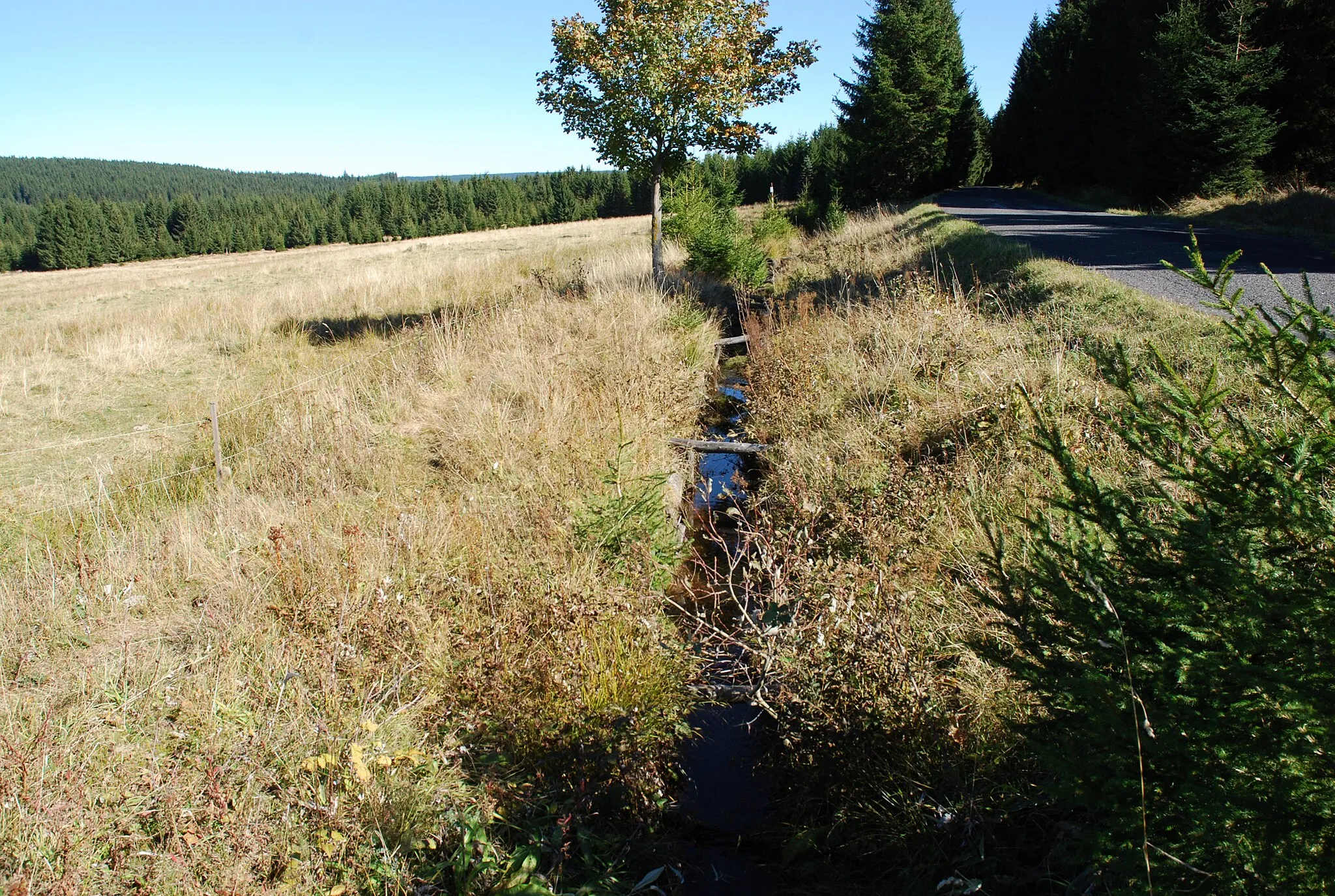 Photo showing: Blatenský vodní příkop z Božího Daru do Horní Blatné